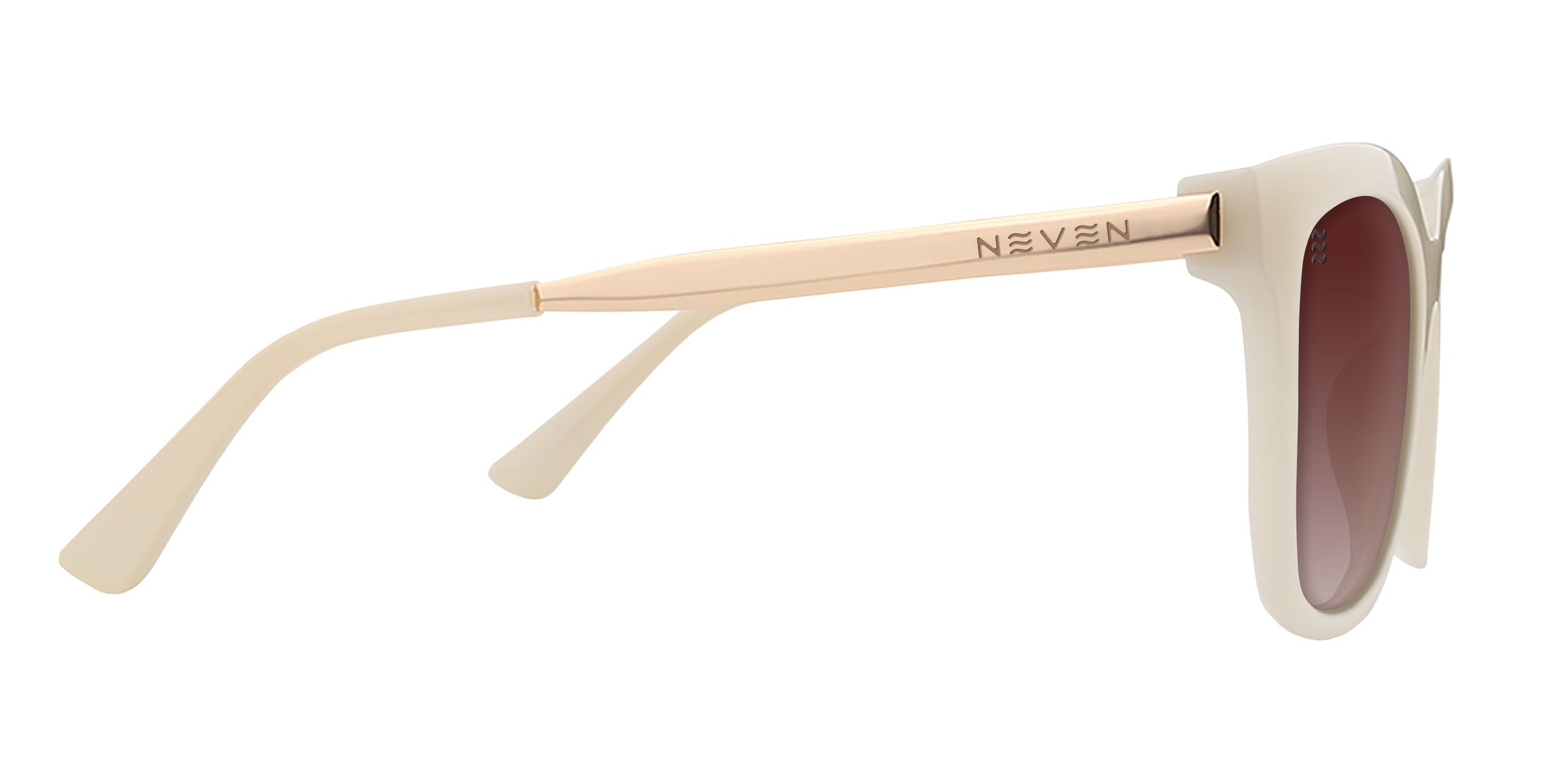 Sand Dollar Beige Cat Eye polarized sunglasses from Neven Eyewear.
