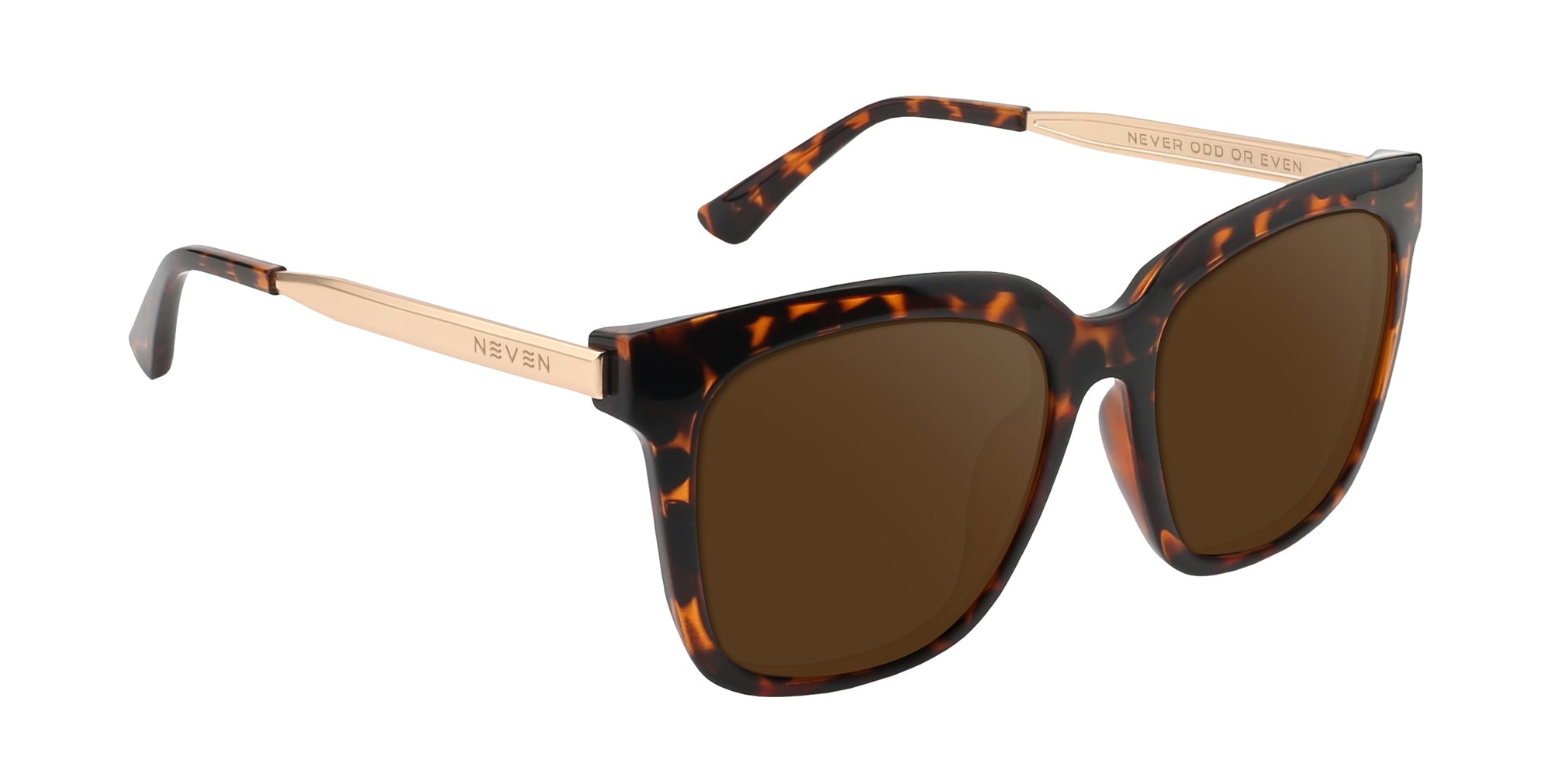 Sarasota tortoiseshell square polarized sunglasses from Neven Eyewear.