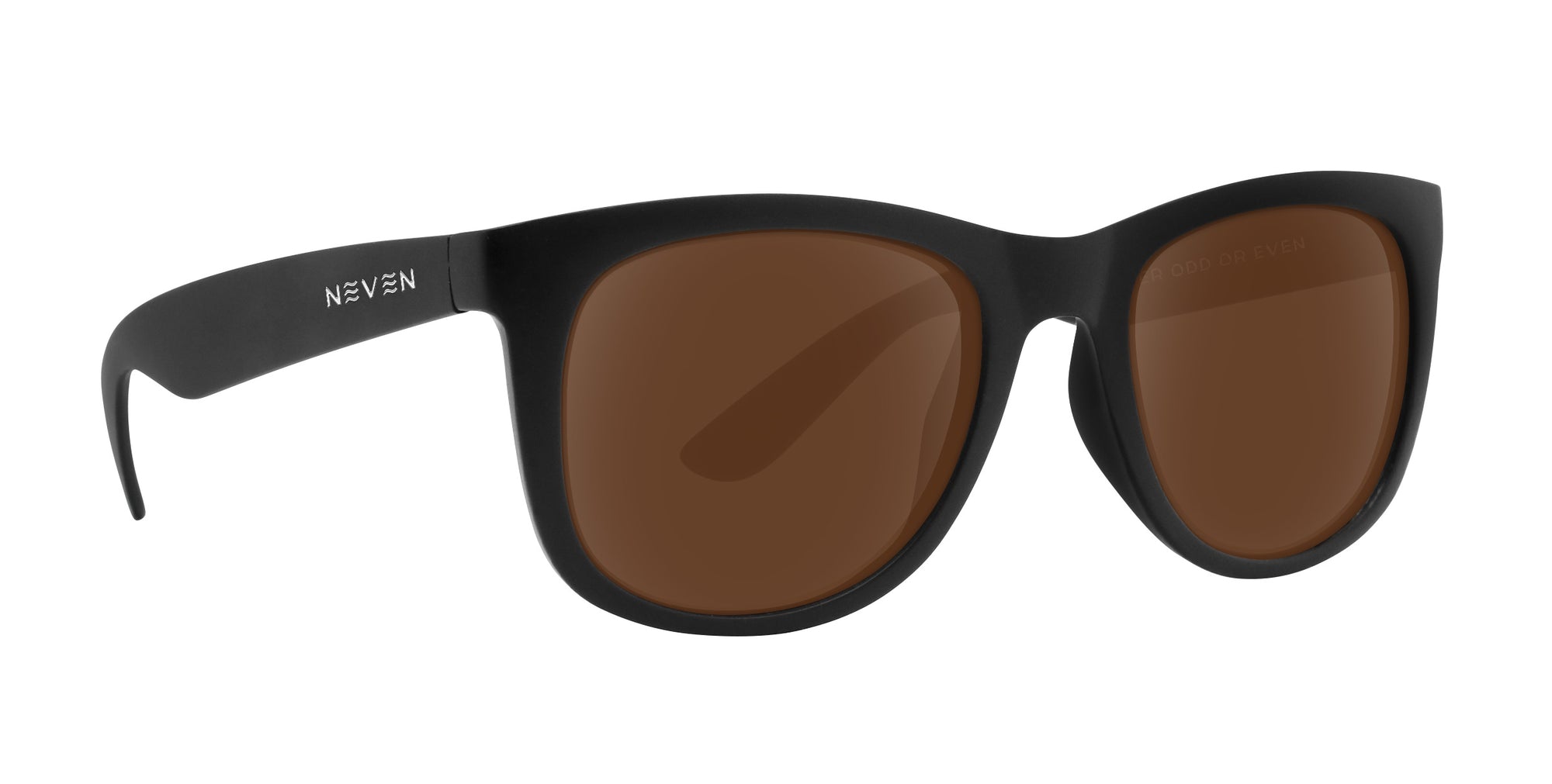 Classic Black polarized sunglasses with brown lenses.
