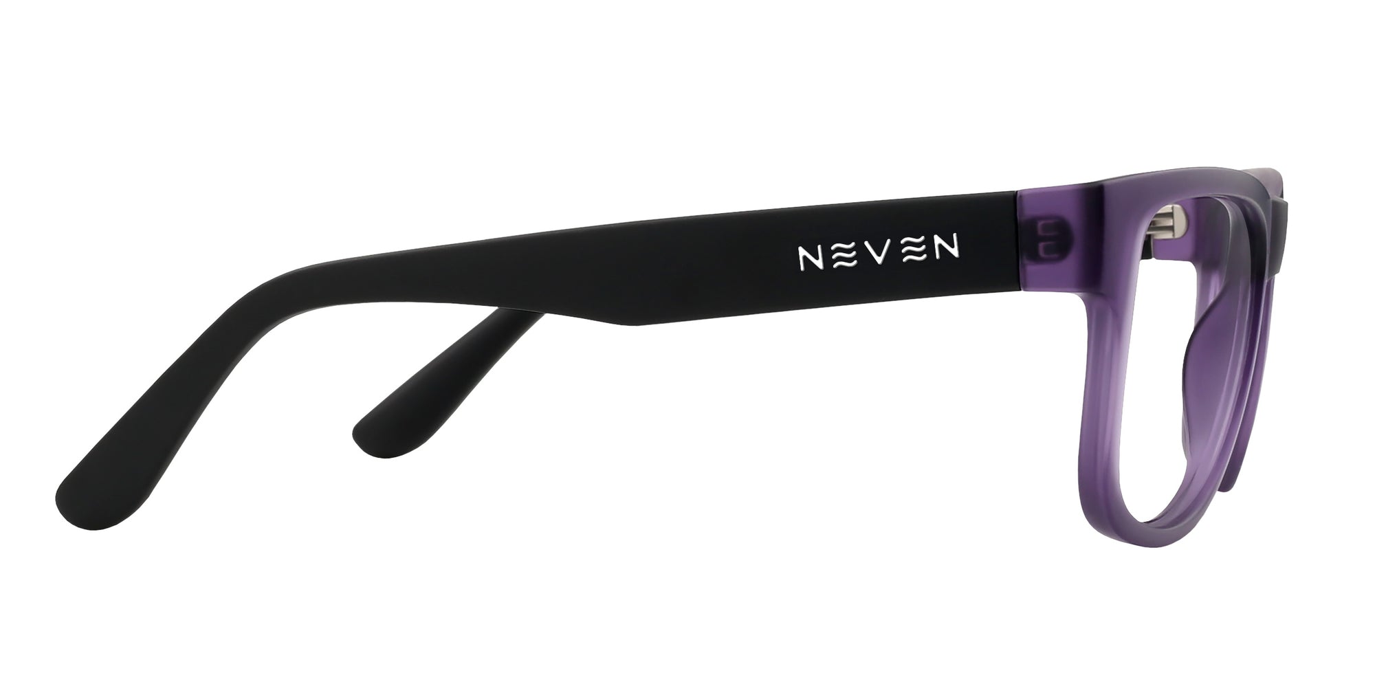 Ella Purple rectangular prescription glasses from Neven Eyewear.