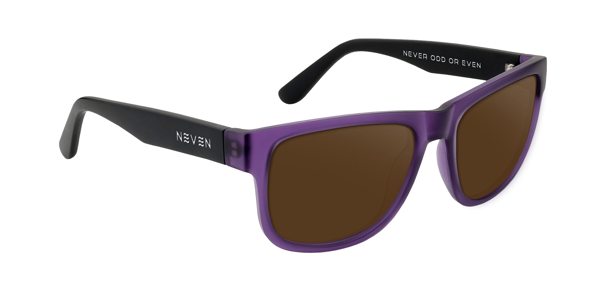 Ella Purple rectangular prescription glasses from Neven Eyewear.