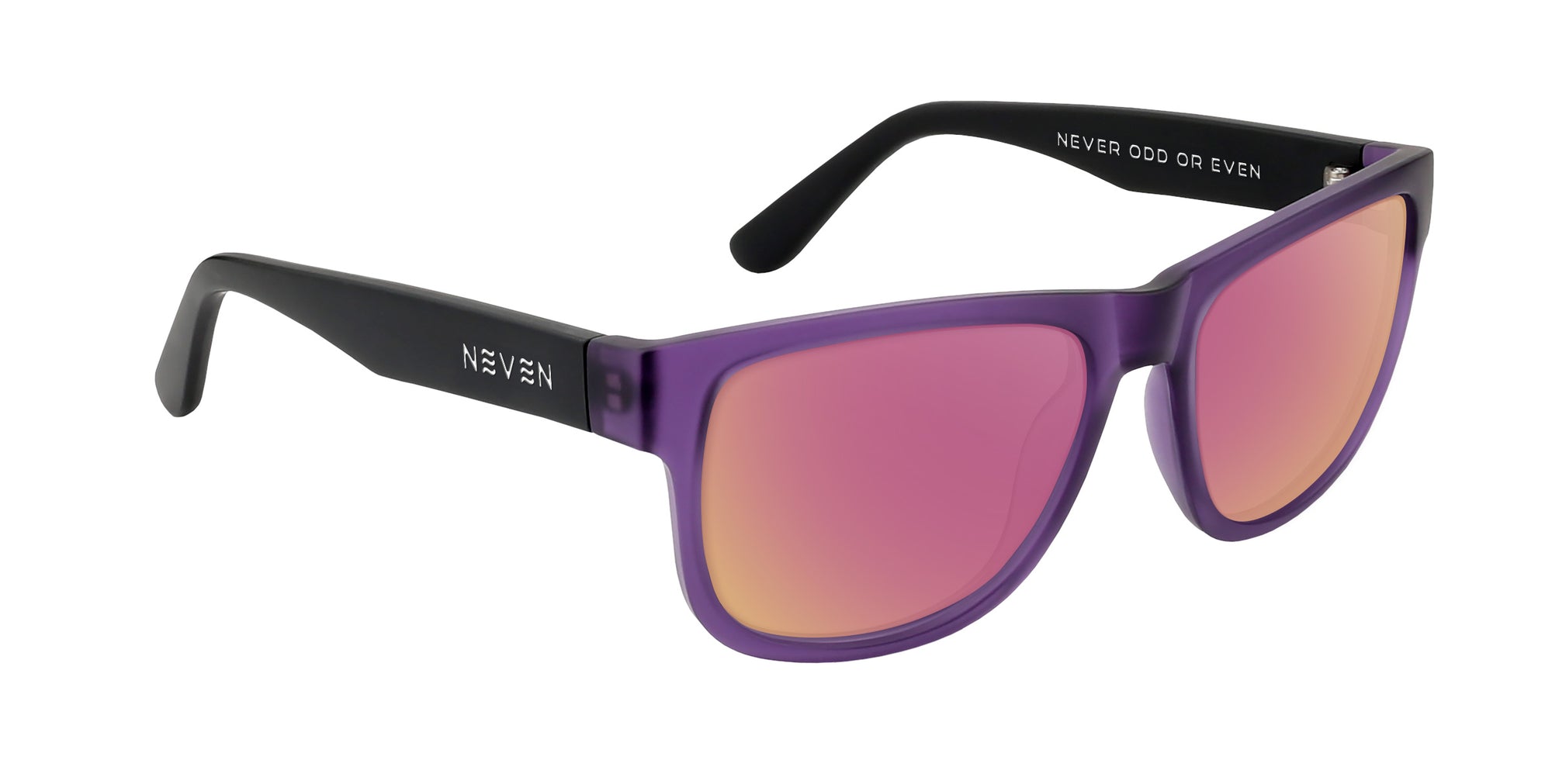 Ella Purple rectangular prescription glasses from Neven Eyewear.