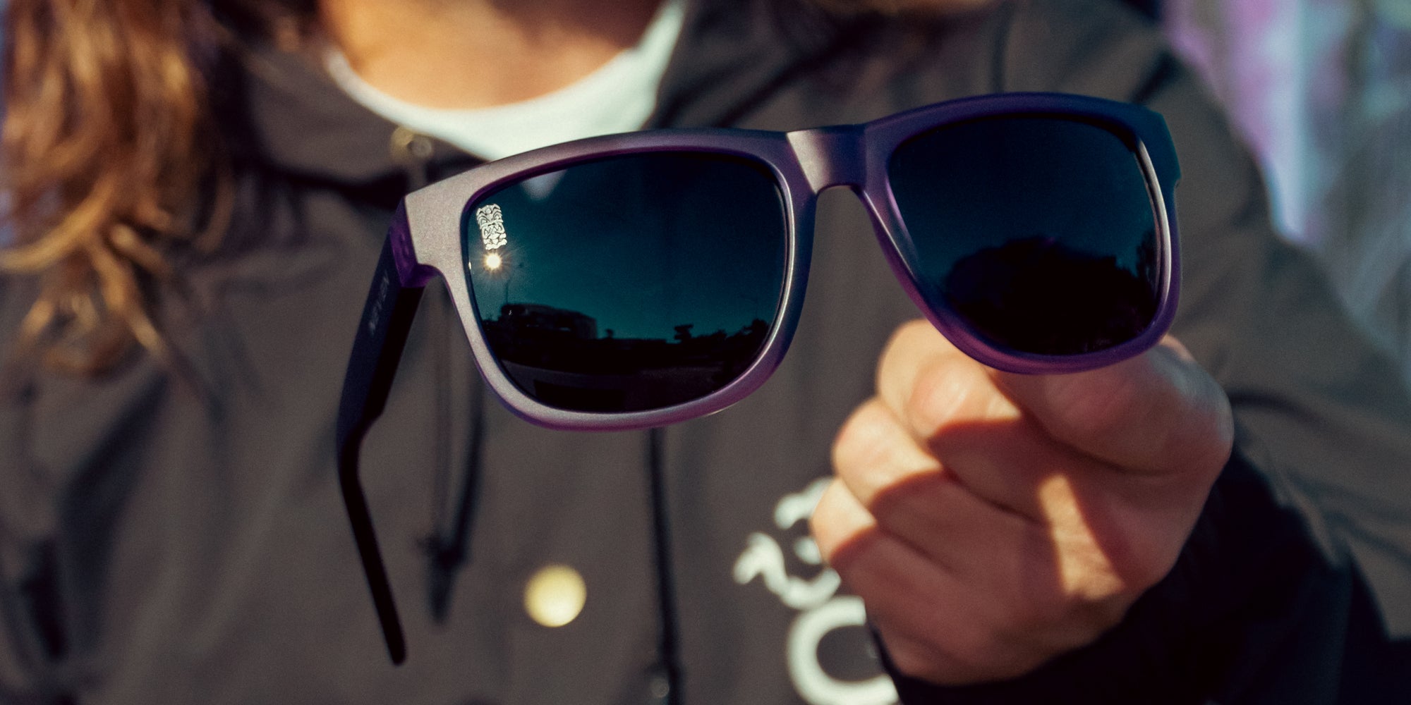 Ella Purple Wayfarer polarized sunglasses from Neven Eyewear.
