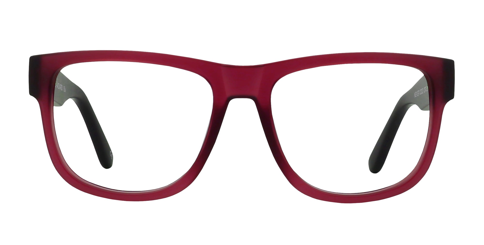 Plasma Red/Black Rectangular Prescription Glasses from Neven Eyewear.
