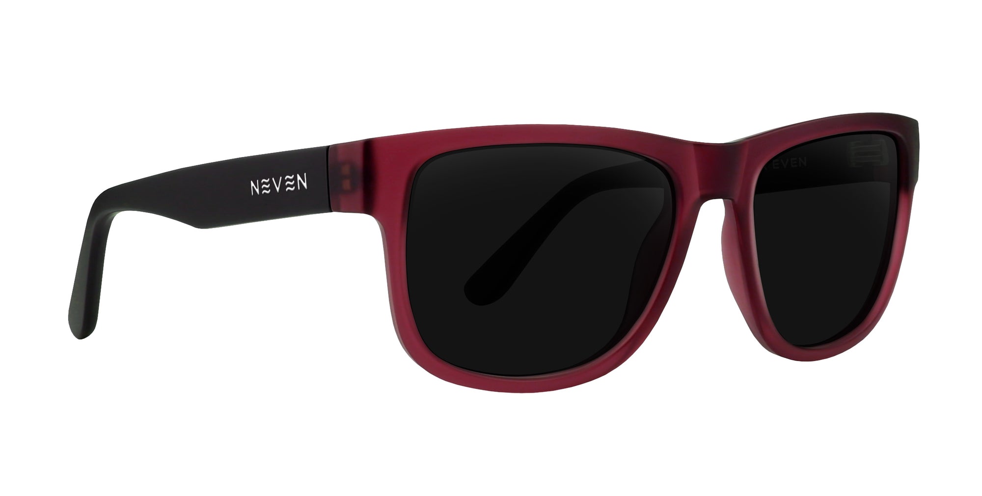 Plasma Red/Black Rectangular Prescription Glasses with black lenses