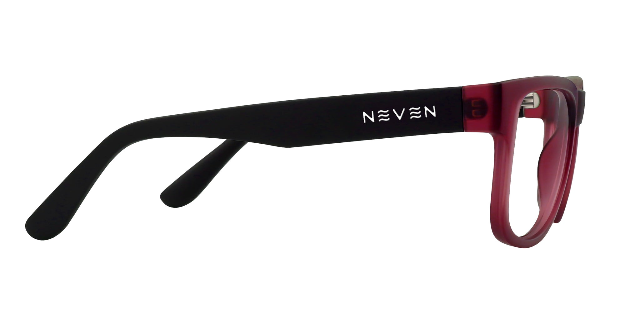 Plasma Red/Black Rectangular Prescription Glasses from Neven Eyewear.