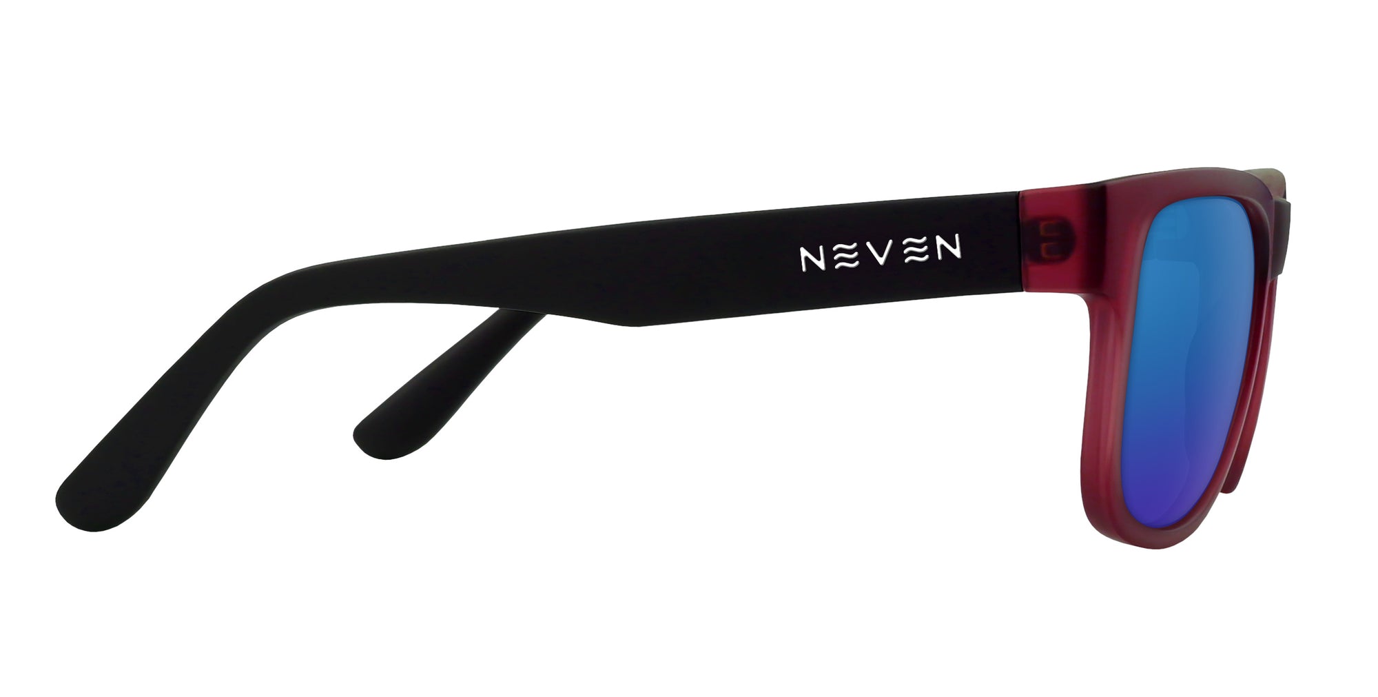 Plasma Red/Black Rectangular Prescription Glasses from Neven Eyewear.