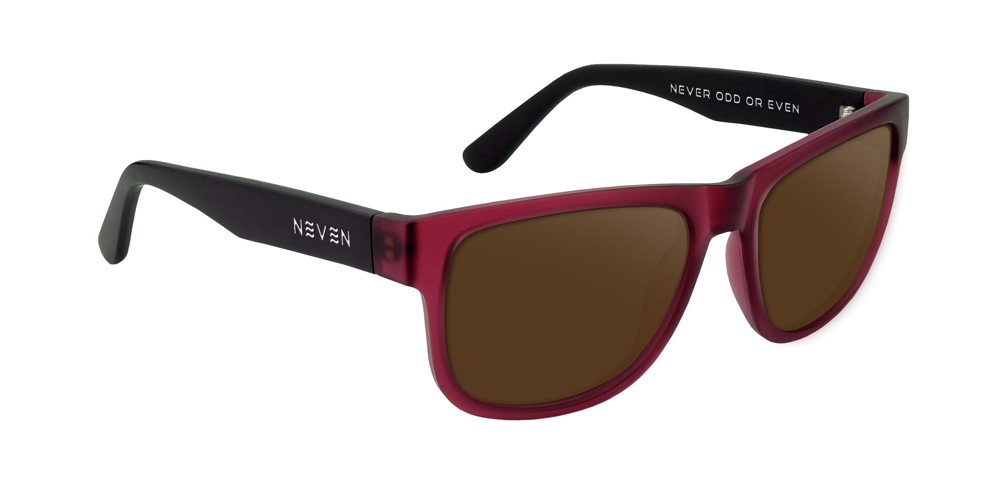 Plasma Red/Black Rectangular Prescription Glasses from Neven Eyewear.