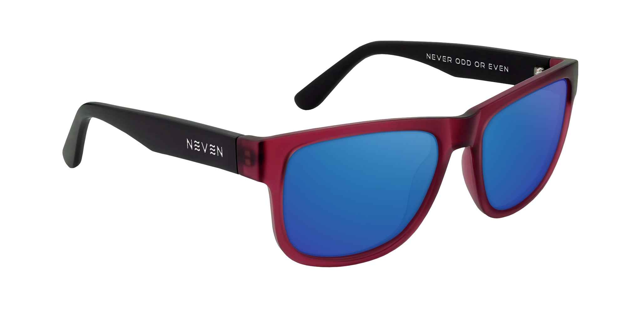 Plasma Red/Black Rectangular Prescription Glasses from Neven Eyewear.