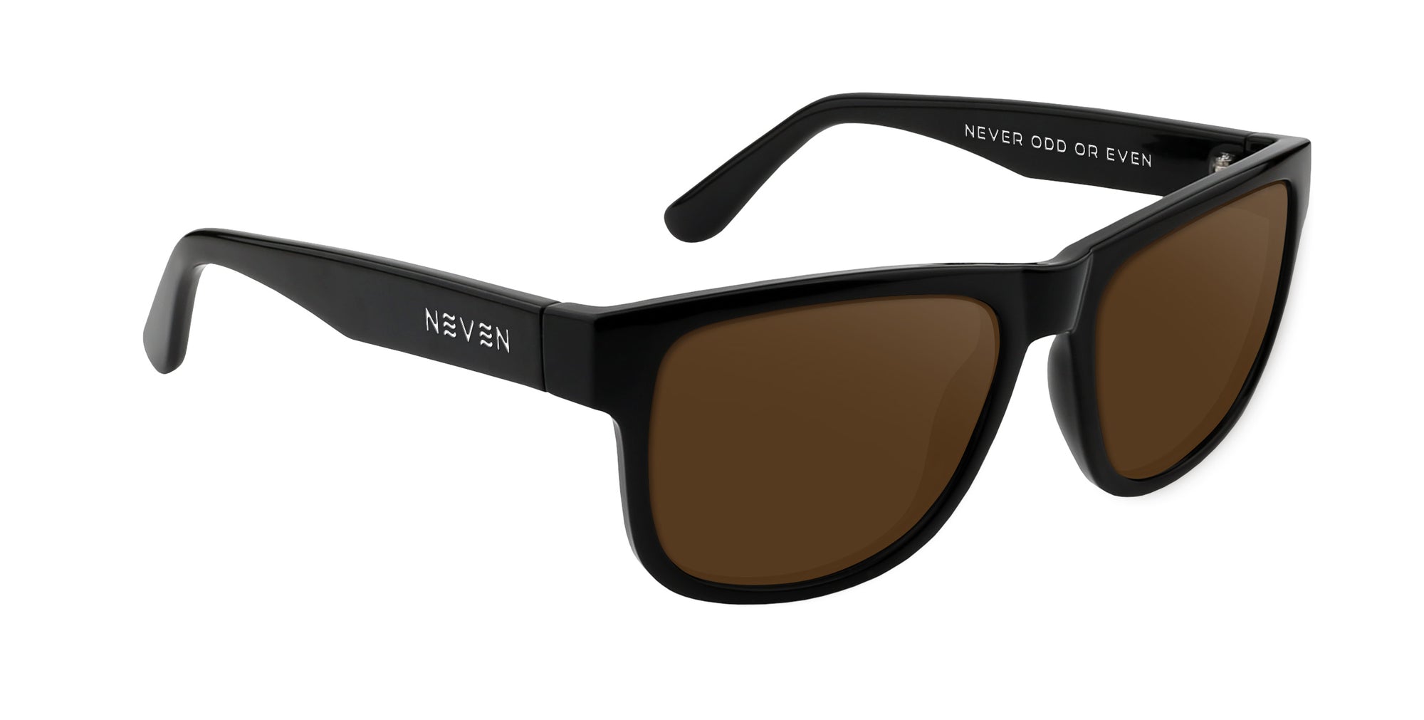 Sade black rectangular prescription glasses from Neven Eyewear.