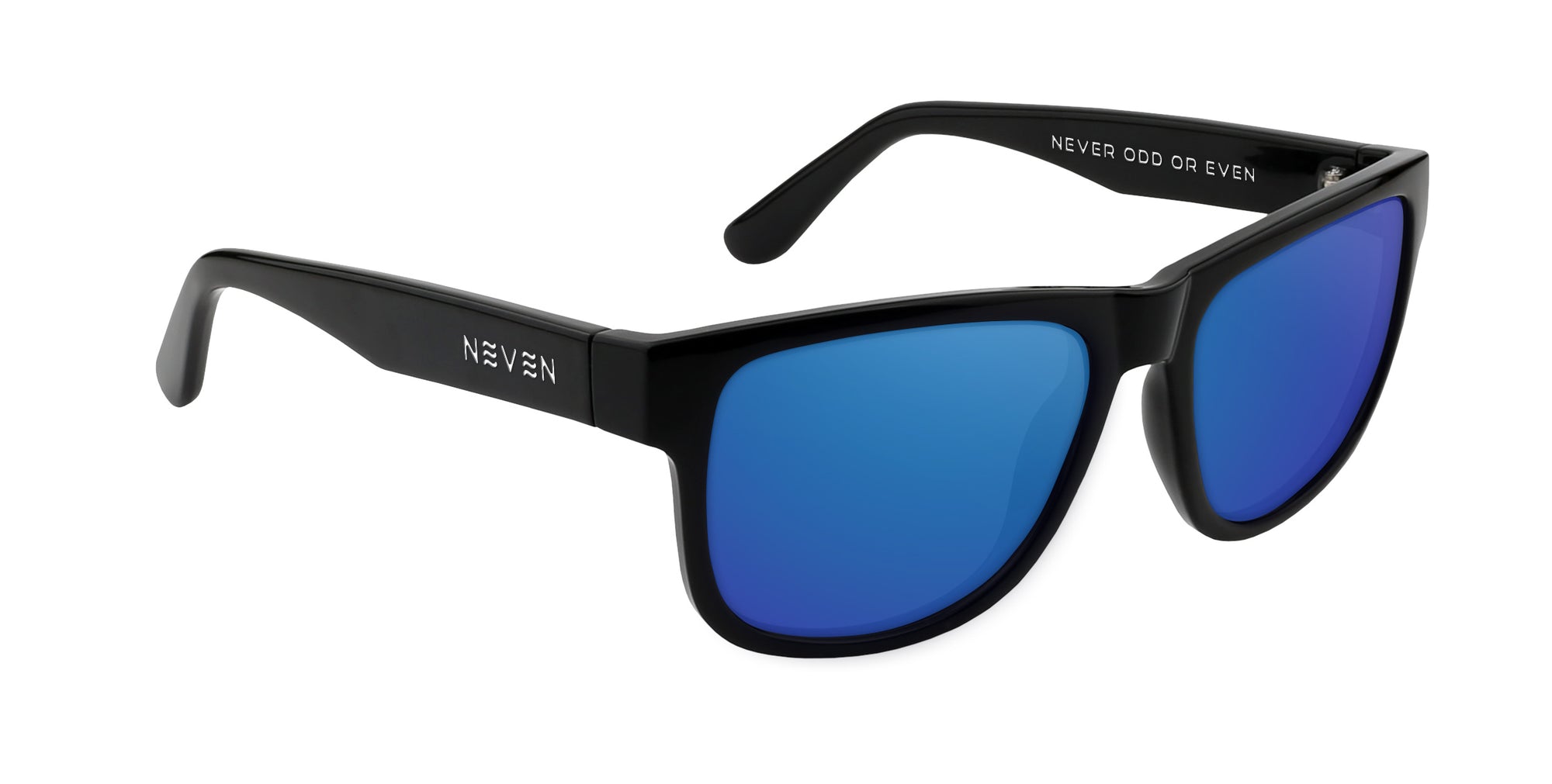 Sade black rectangular prescription glasses from Neven Eyewear.