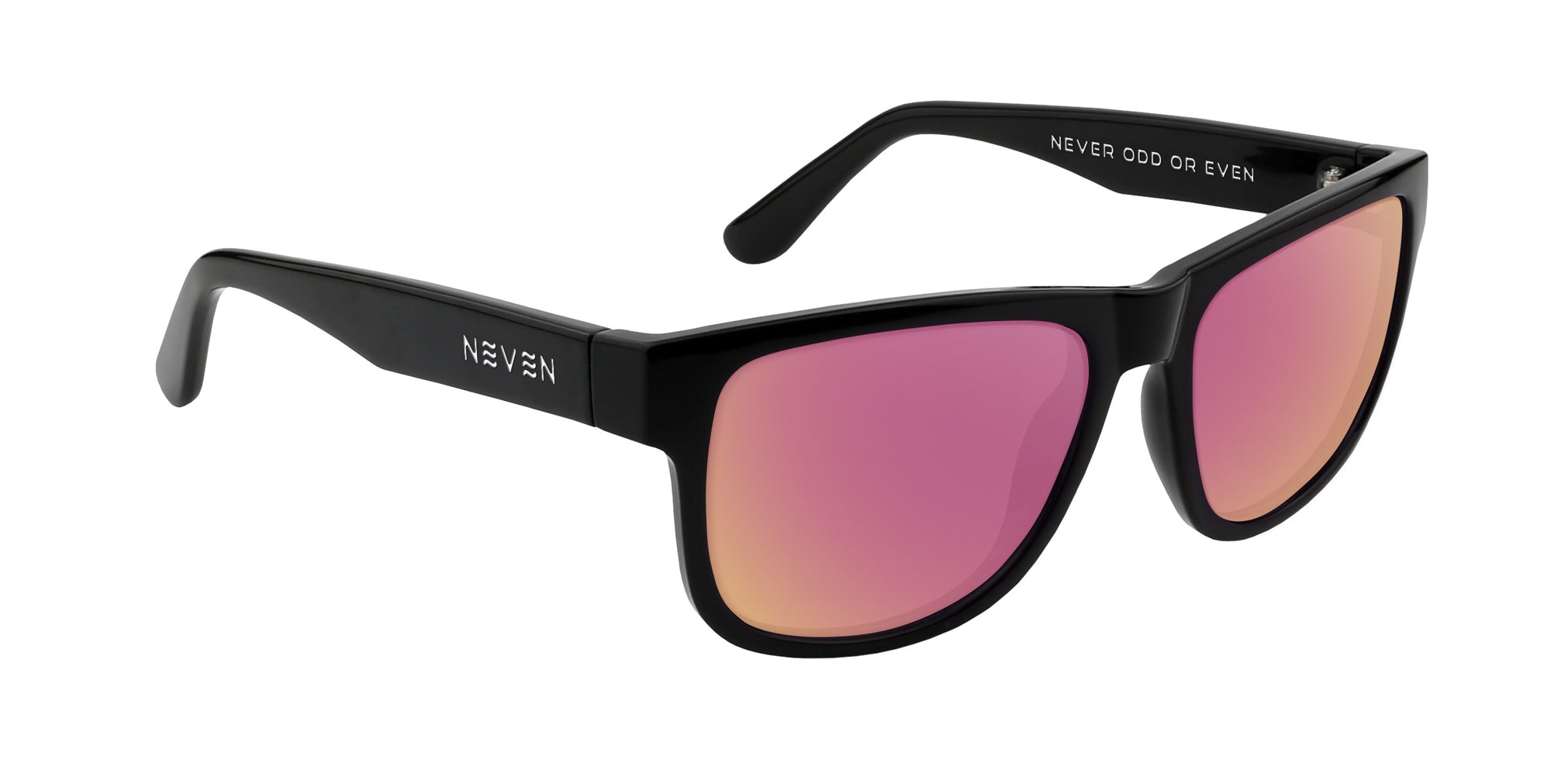 Sade black rectangular prescription glasses from Neven Eyewear.