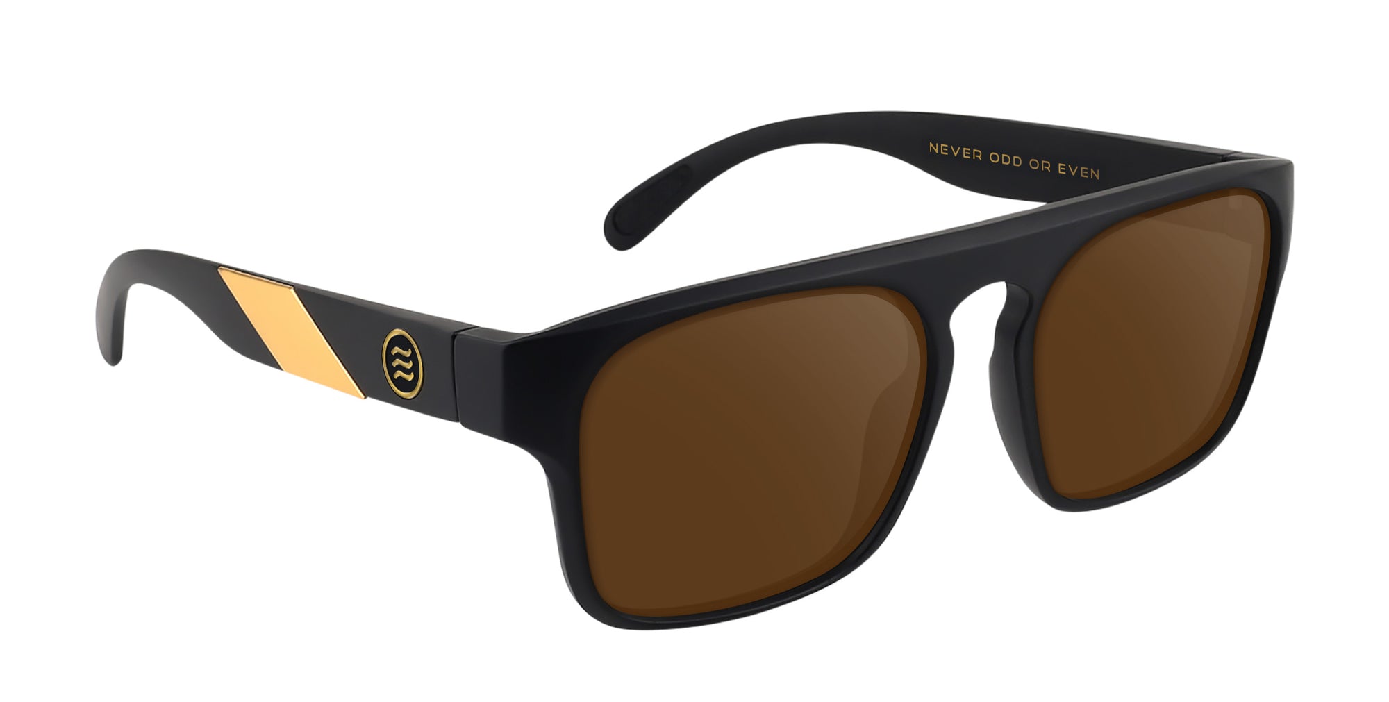 Golden Banana matte black round prescription glasses from Neven Eyewear Pair name: Golden Banana Frame shape: round.