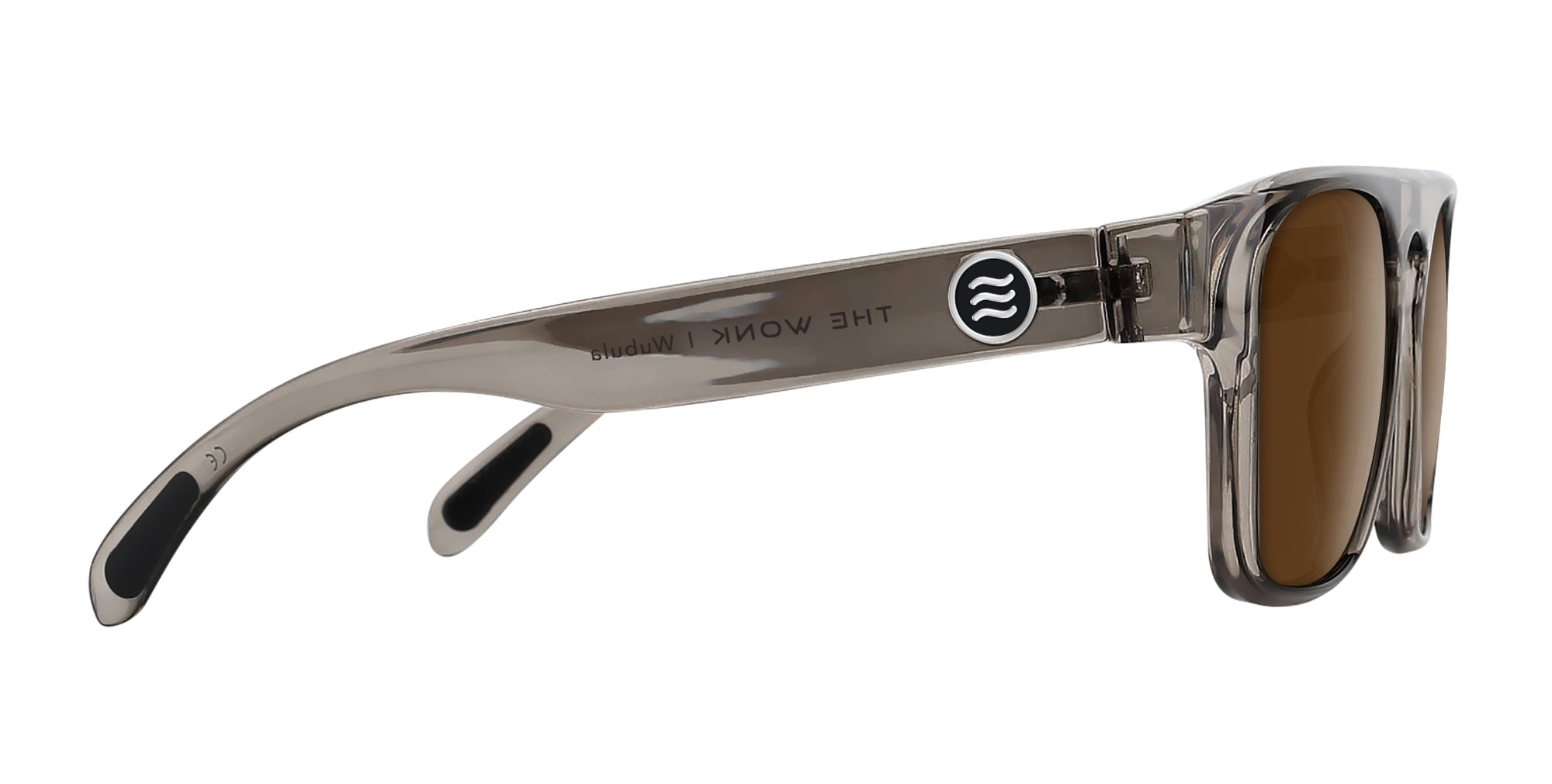 Wubula gray translucent rectangular prescription glasses from Neven Eyewear Pair name: Wubula Frame shape: rectangular.