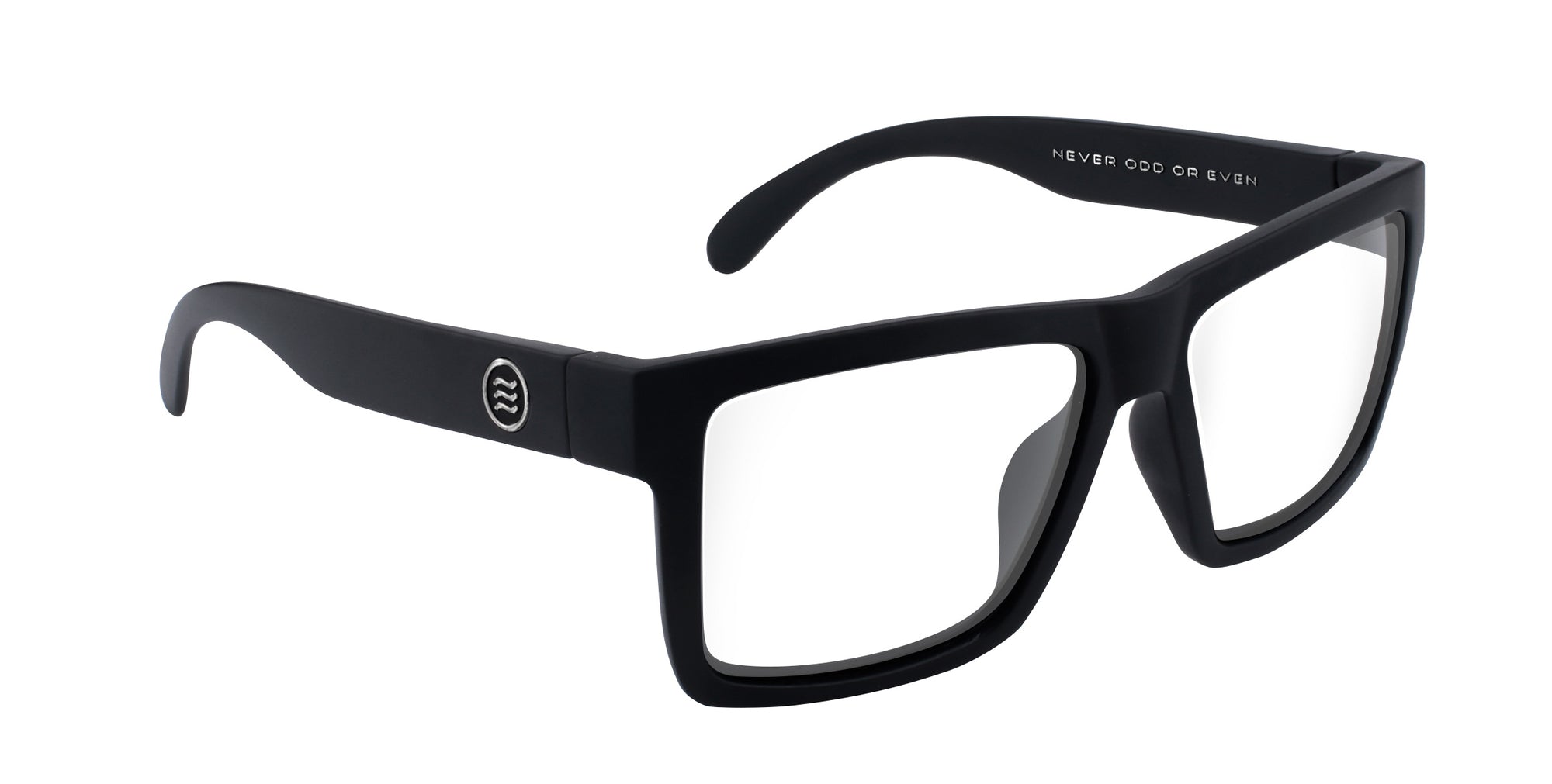Ace Black Rectangular prescription glasses from Neven Eyewear.