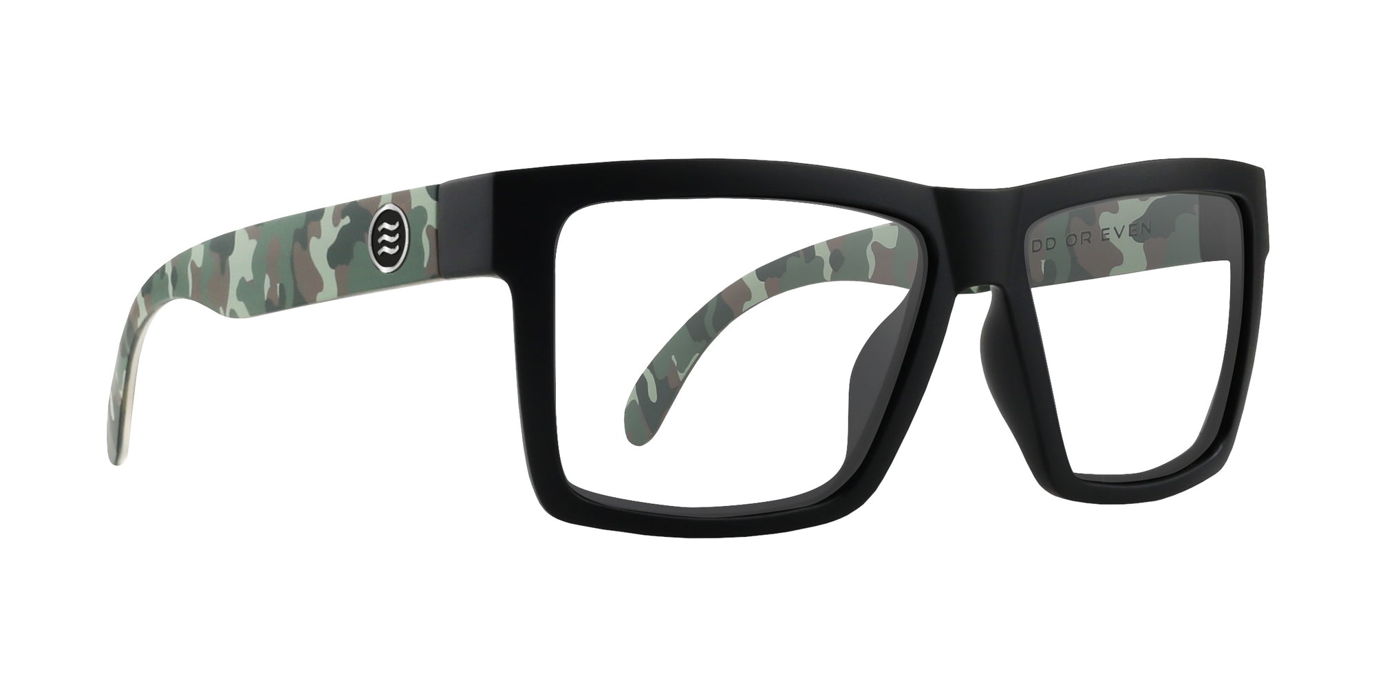 Bad Company Black Shades prescription glasses with clear lenses