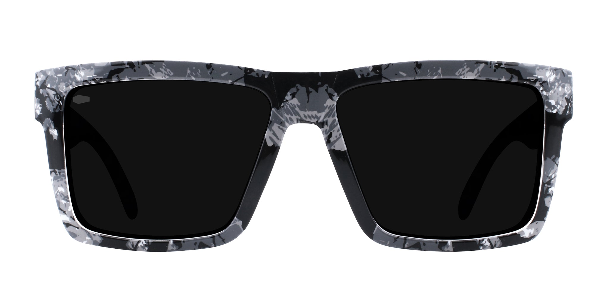 South Shore TR90 sunglasses in black and white camo with polarized lenses.
