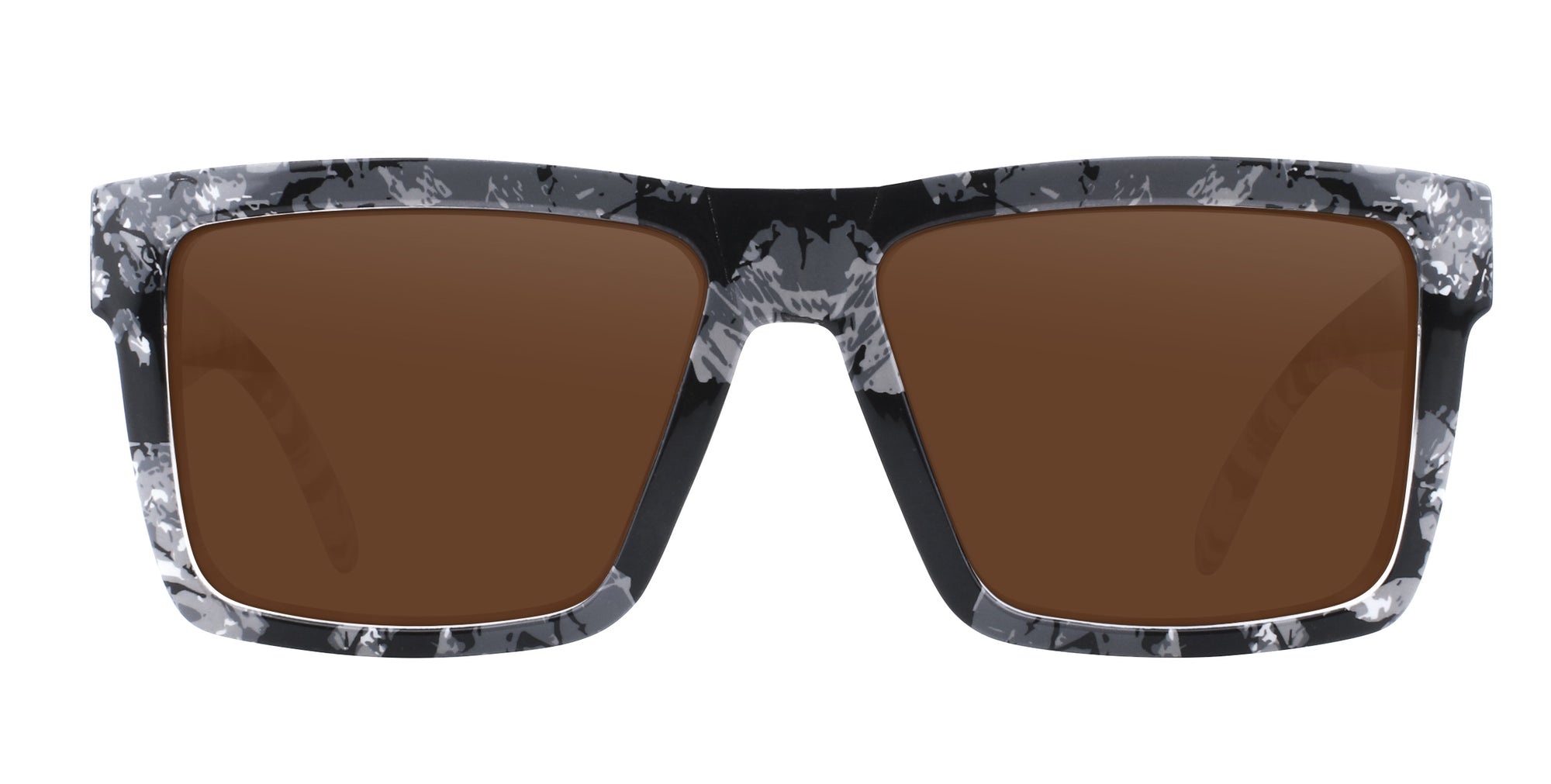 South Shore Black/white marbled rectangular prescription glasses from Neven Eyewear.