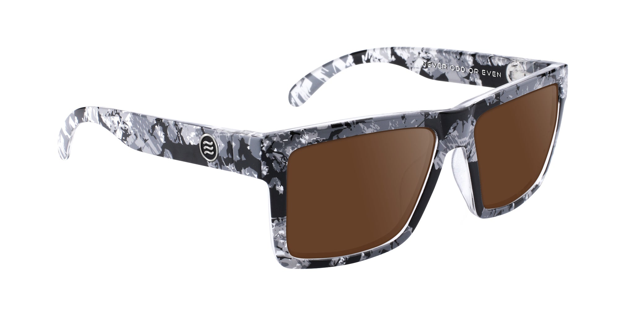 South Shore Black/white marbled rectangular prescription glasses from Neven Eyewear.