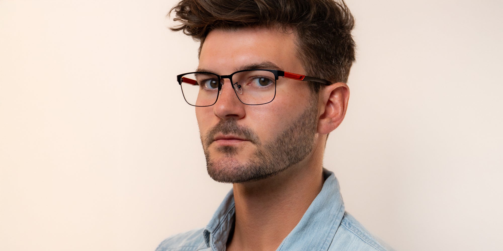 Winston black prescription glasses from Neven Eyewear.