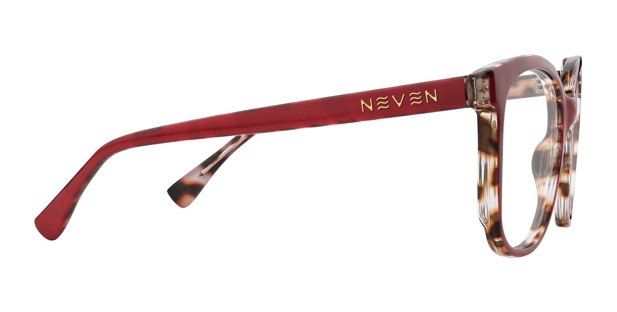Watts Bordeaux Rectangular prescription glasses from Neven Eyewear.