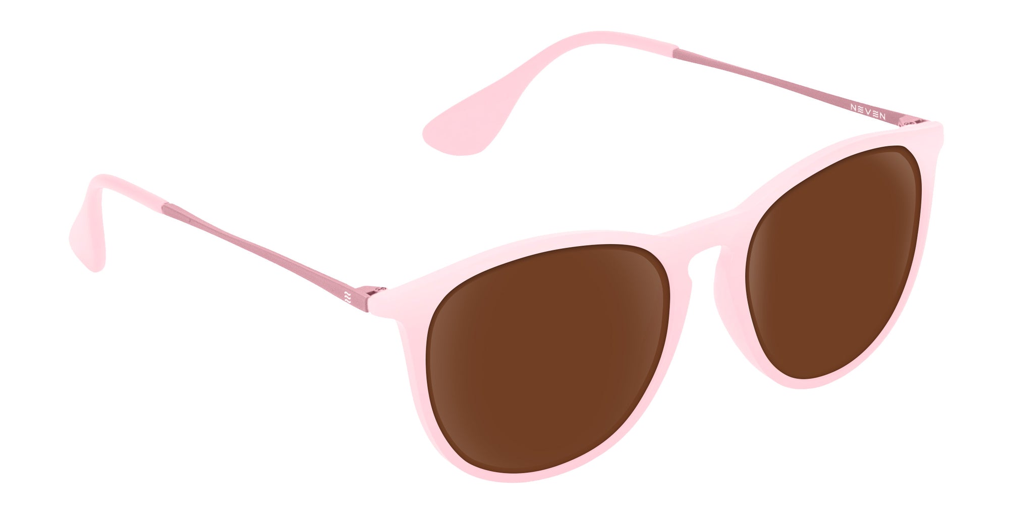 Dreamy Pink Round Polarized Sunglasses from Neven Eyewear.