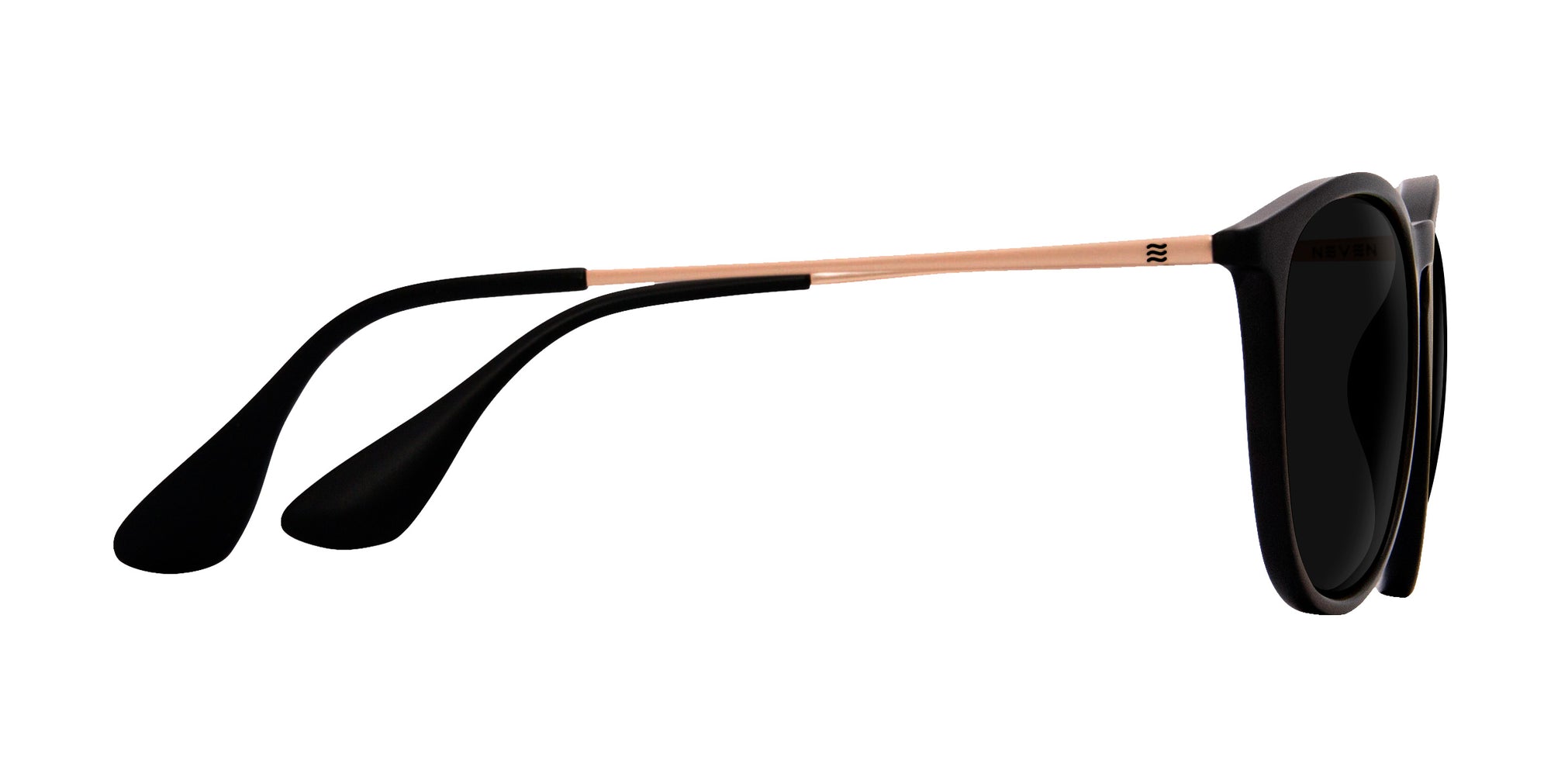 Goldie Lux black round prescription glasses from Neven Eyewear.