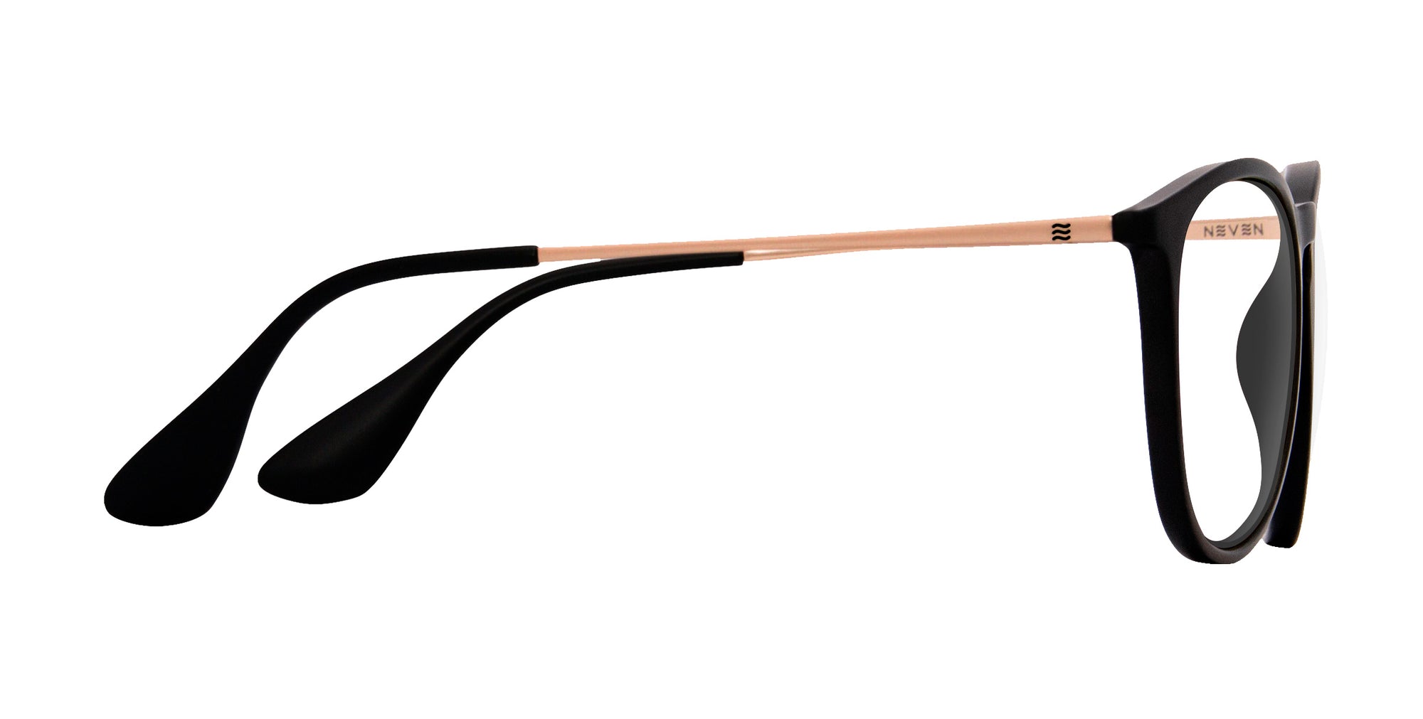 Goldie Lux black round prescription glasses from Neven Eyewear.