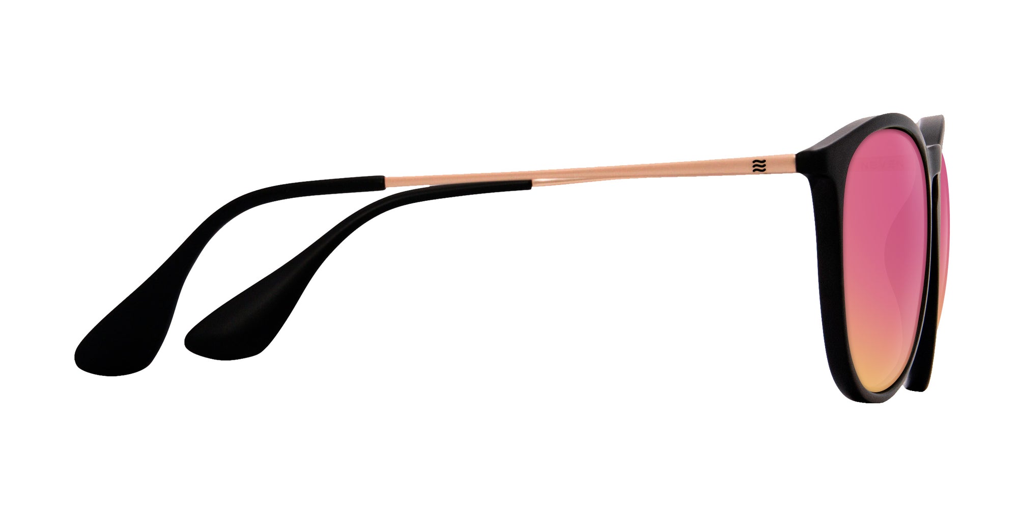 Goldie Lux black round prescription glasses from Neven Eyewear.