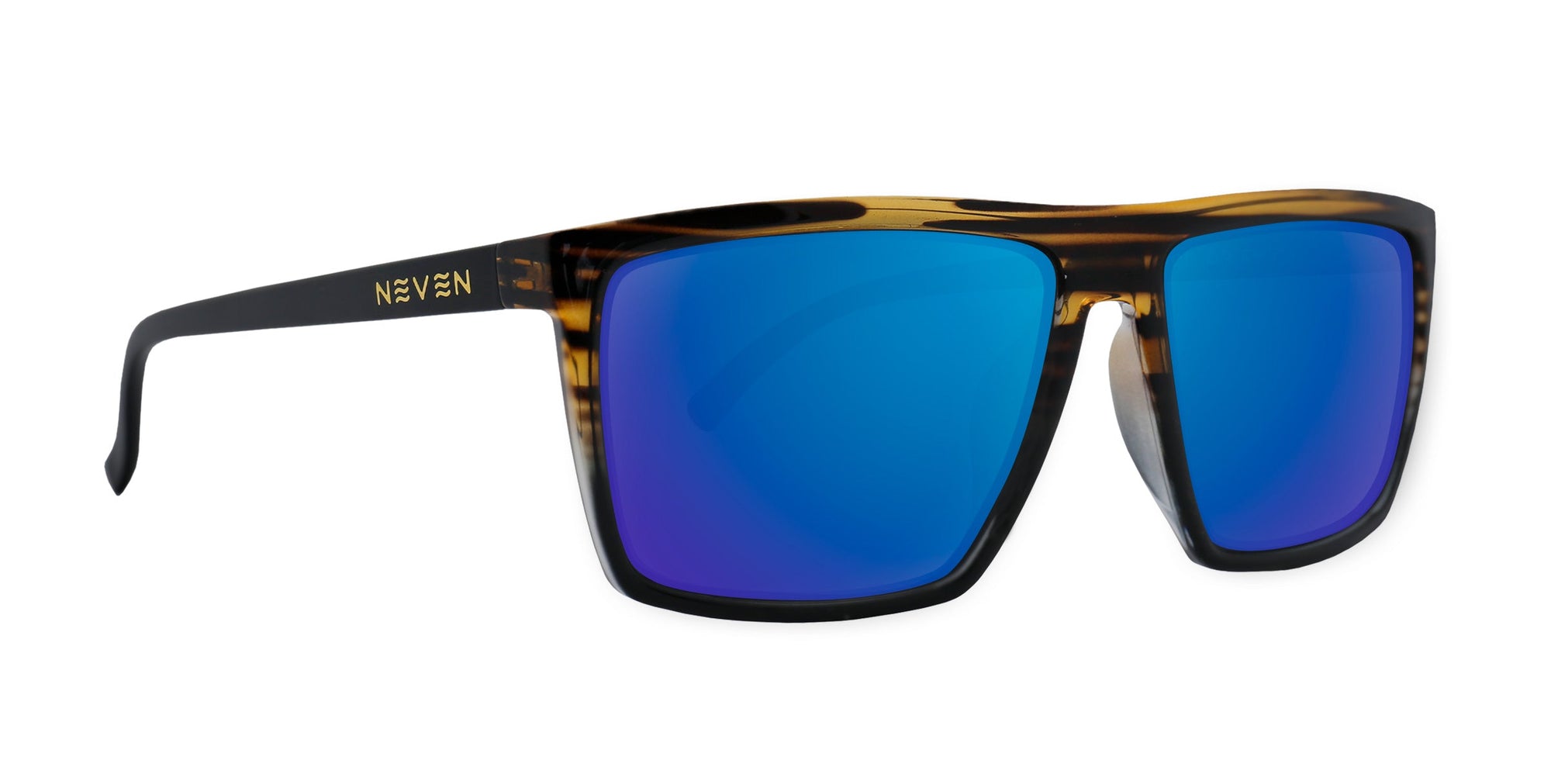 Sunglasses with Coastal Blue lenses and a tortoiseshell frame