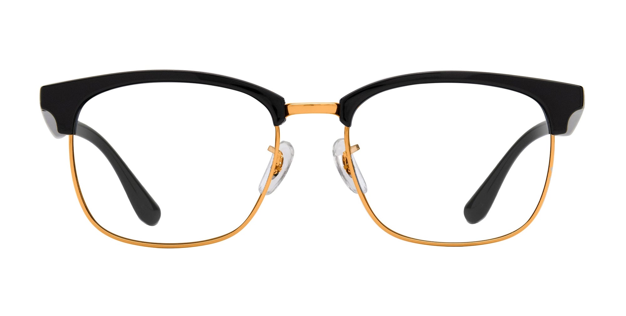 Gold Rush black rectangular prescription glasses from Neven Eyewear.