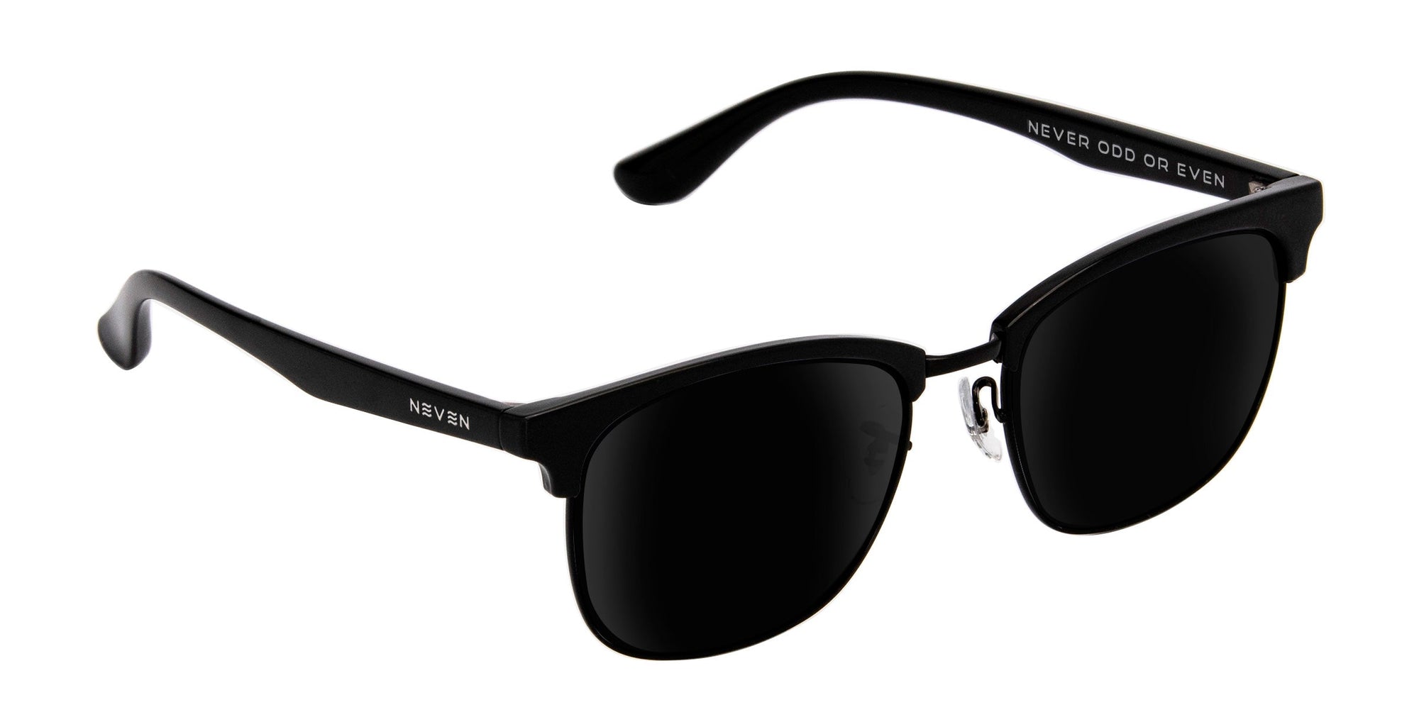 Stealth Black Rectangle prescription glasses from Neven Eyewear.