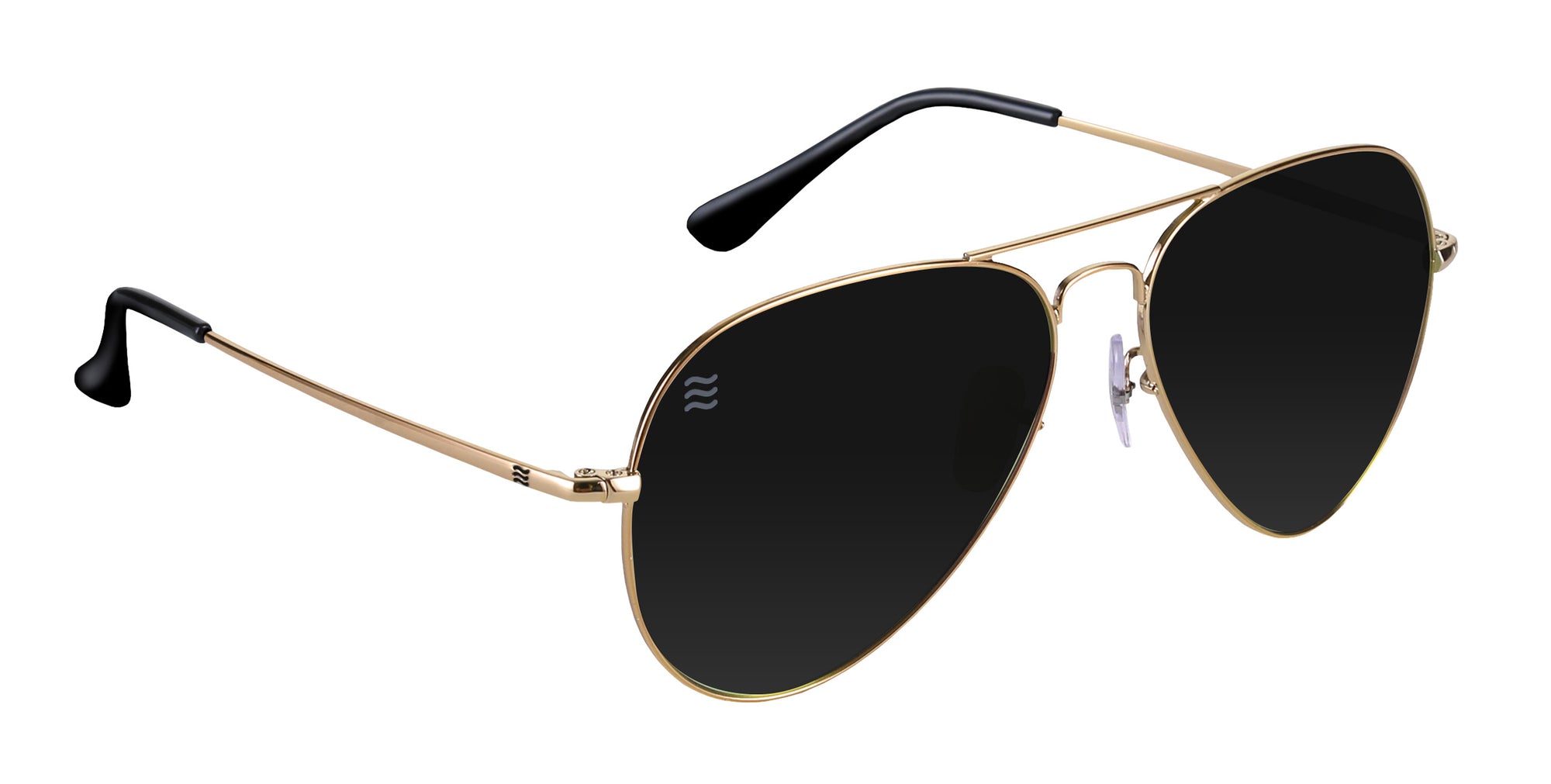 Goose Gold Aviators polarized sunglasses from Neven Eyewear.