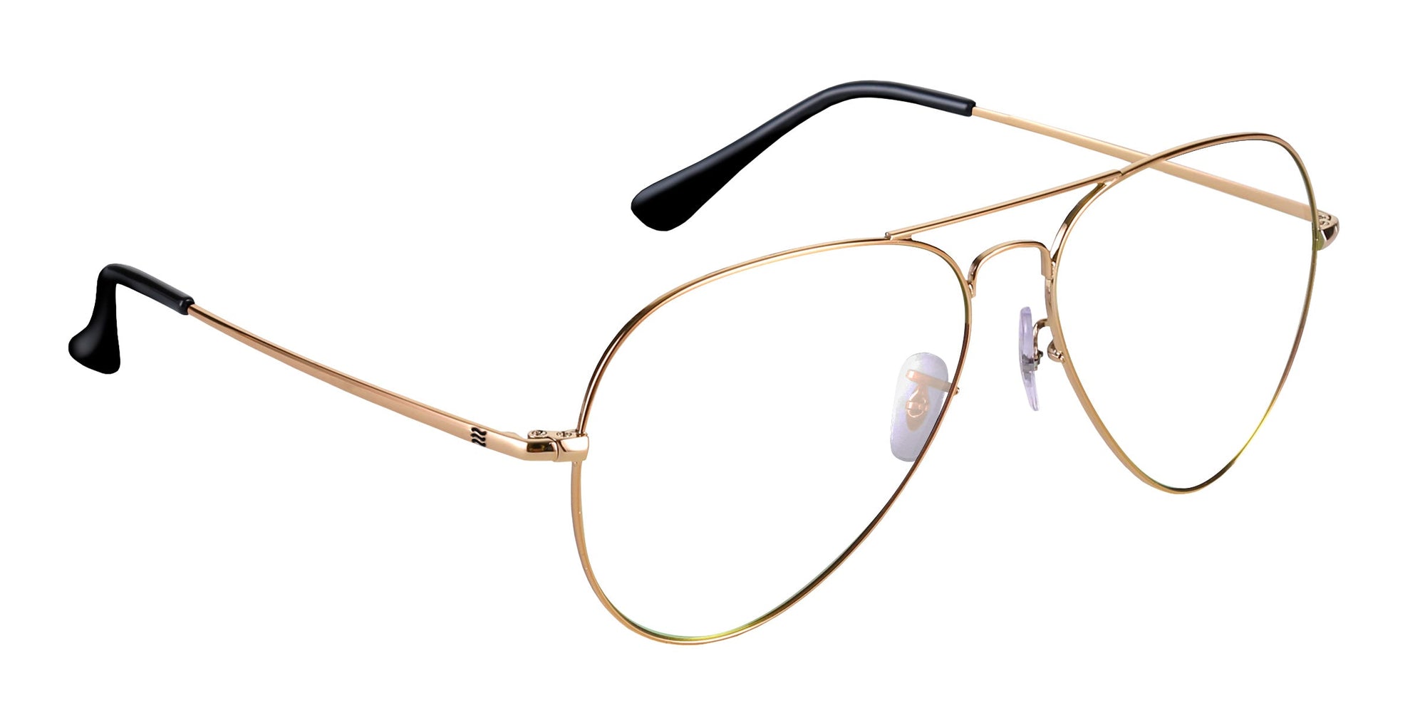 Goose Gold Aviators prescription glasses from Neven Eyewear.