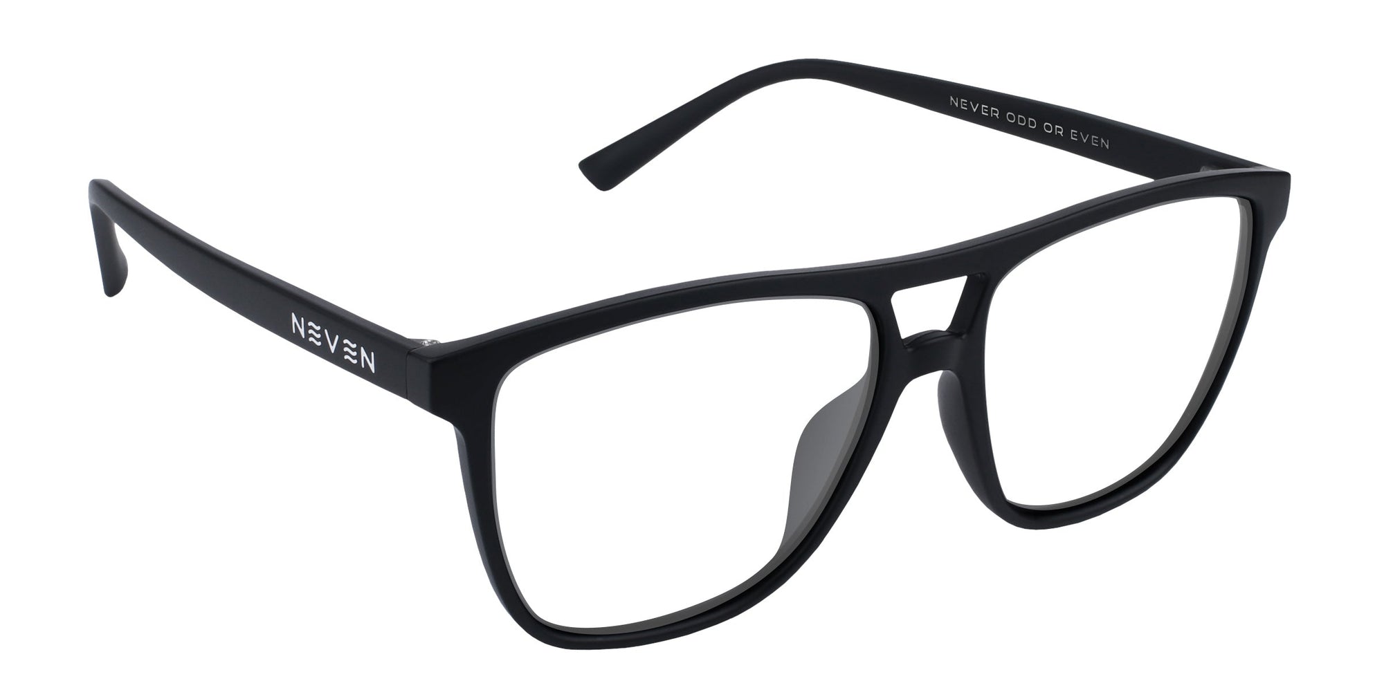 Abyss Black Rectangular prescription glasses from Neven Eyewear.