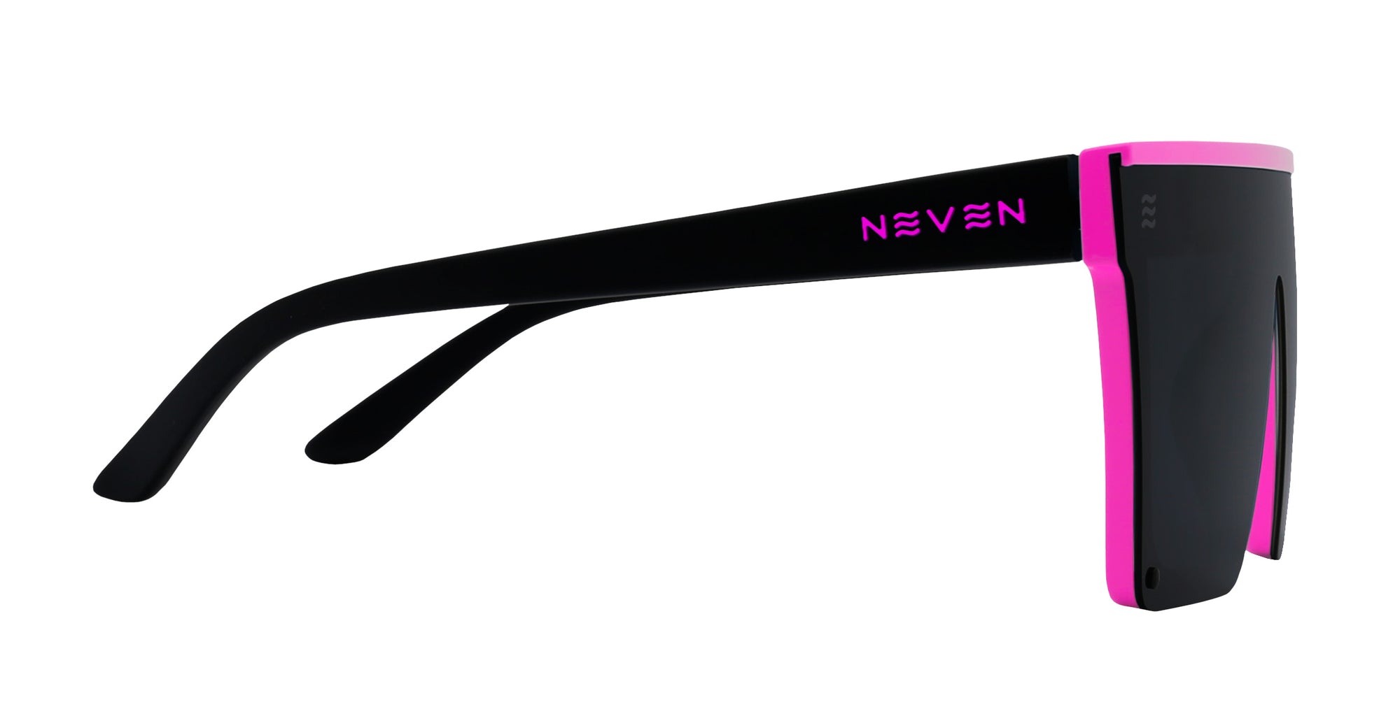 Never Enough black wide polarized sunglasses from Neven Eyewear.