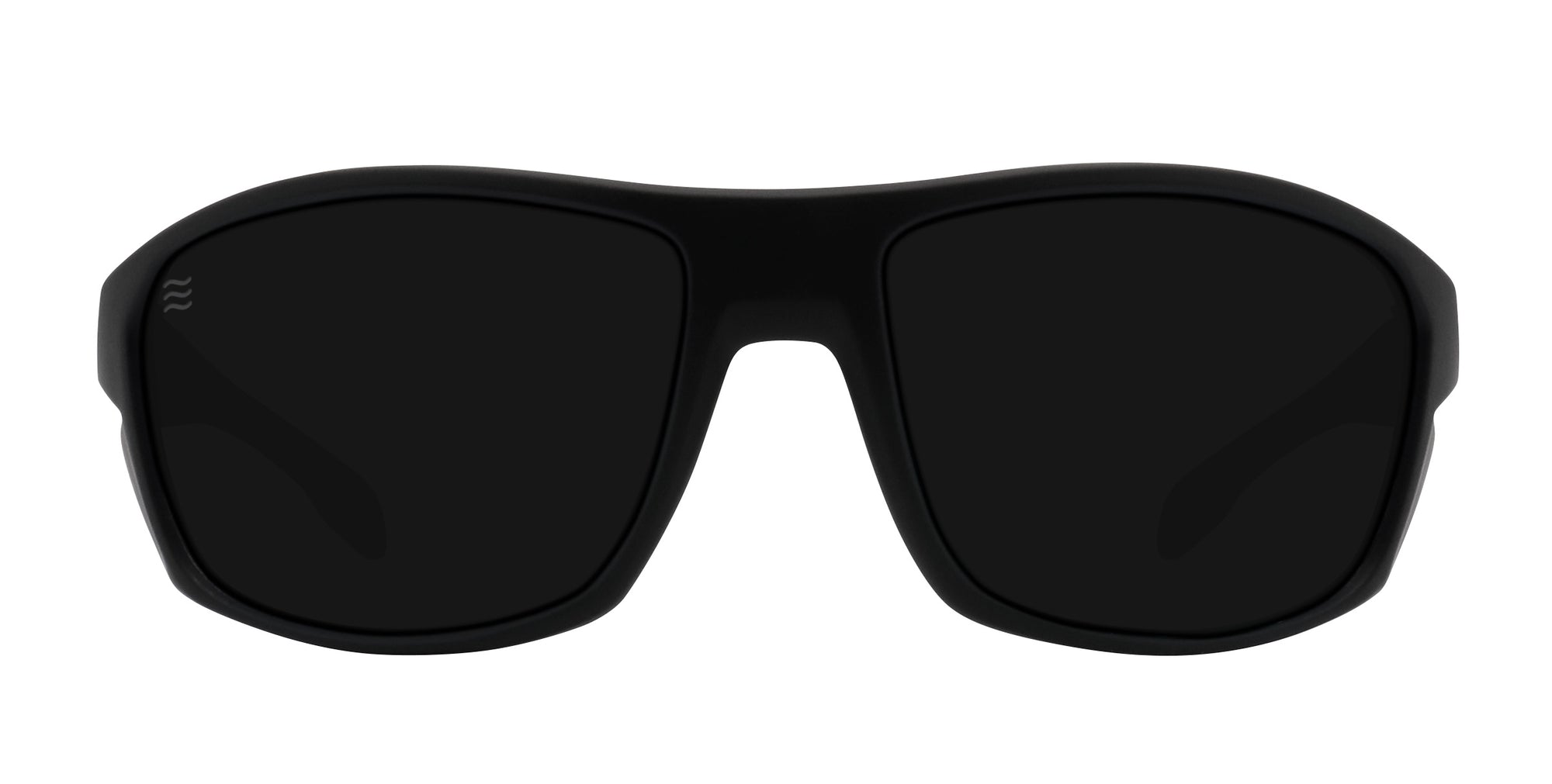 Raritan sunglasses with black lenses and frame