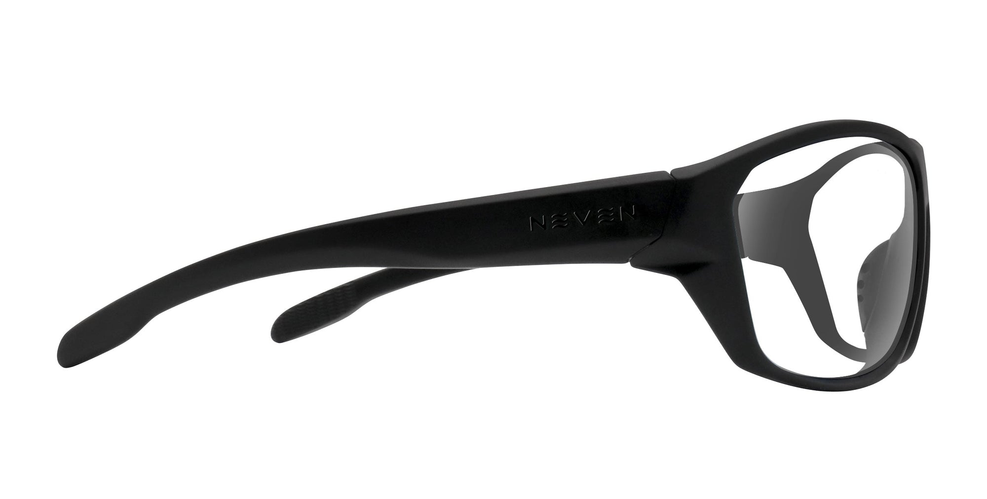 Raritan black wraparound polarized sunglasses from Neven Eyewear.
