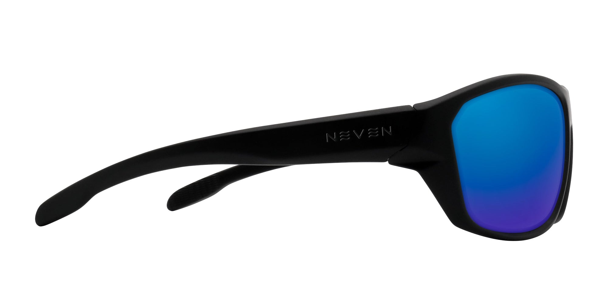 Raritan black wraparound polarized sunglasses from Neven Eyewear.