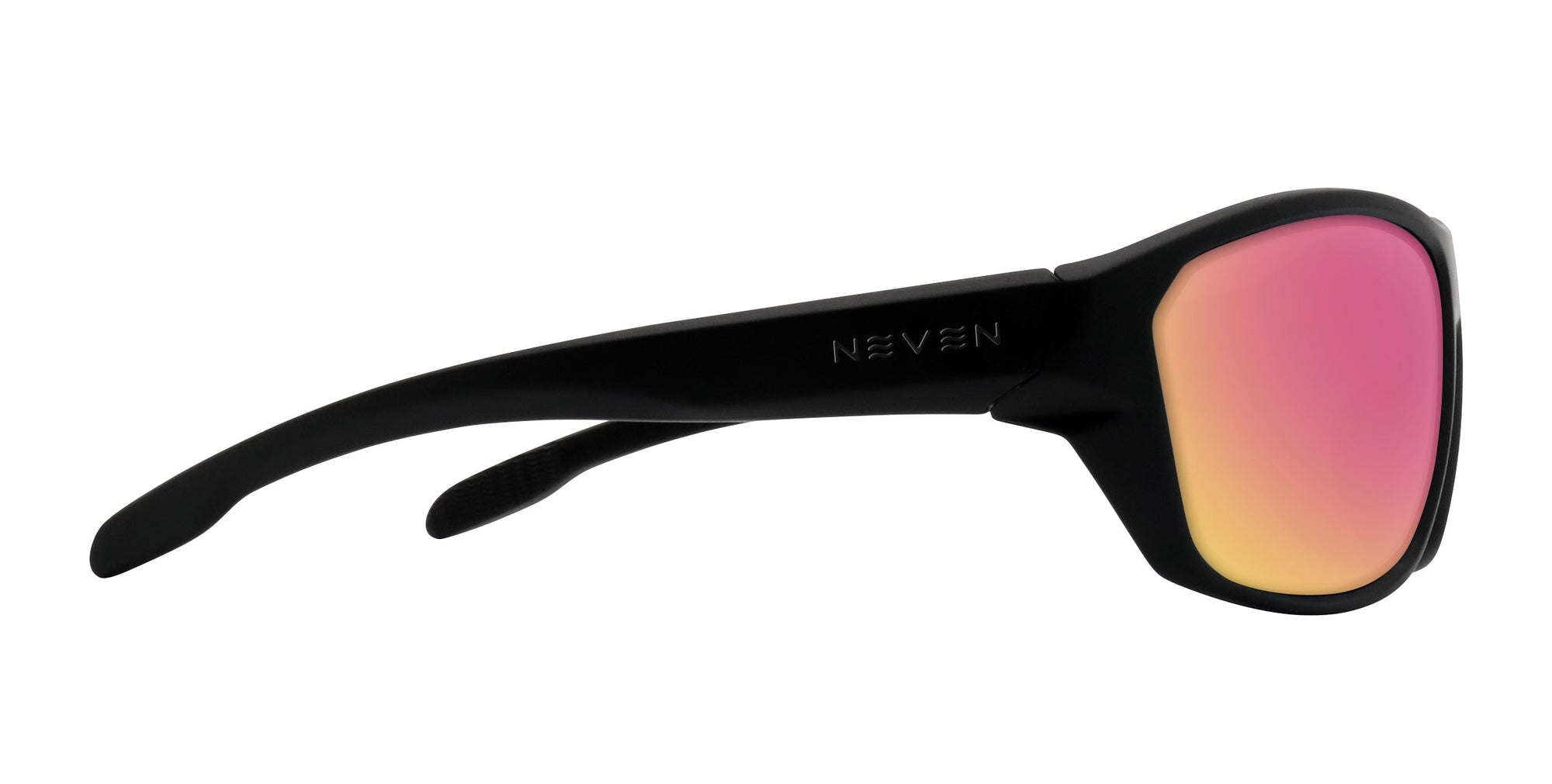 Raritan black wraparound polarized sunglasses from Neven Eyewear.