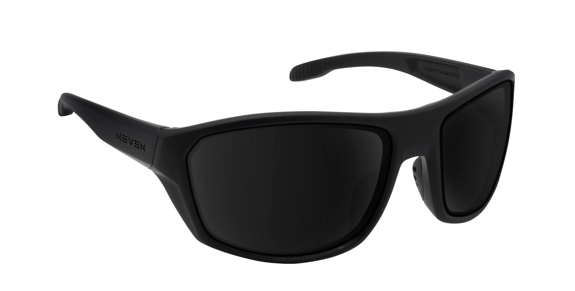 Raritan black wraparound polarized sunglasses from Neven Eyewear.