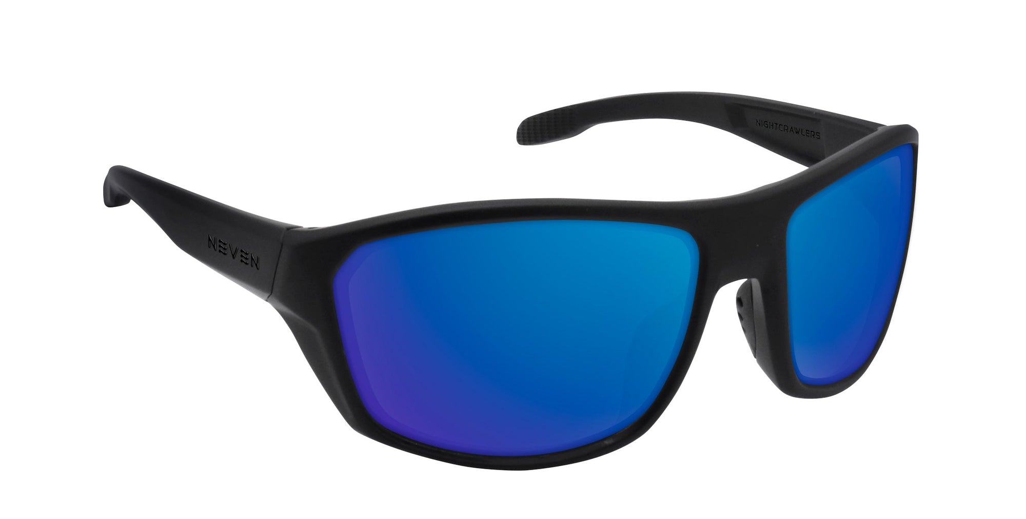 Raritan black wraparound polarized sunglasses from Neven Eyewear.