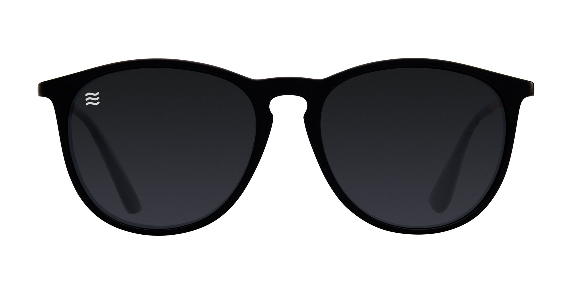 Goldie Lux black sunglasses with gradient lenses.