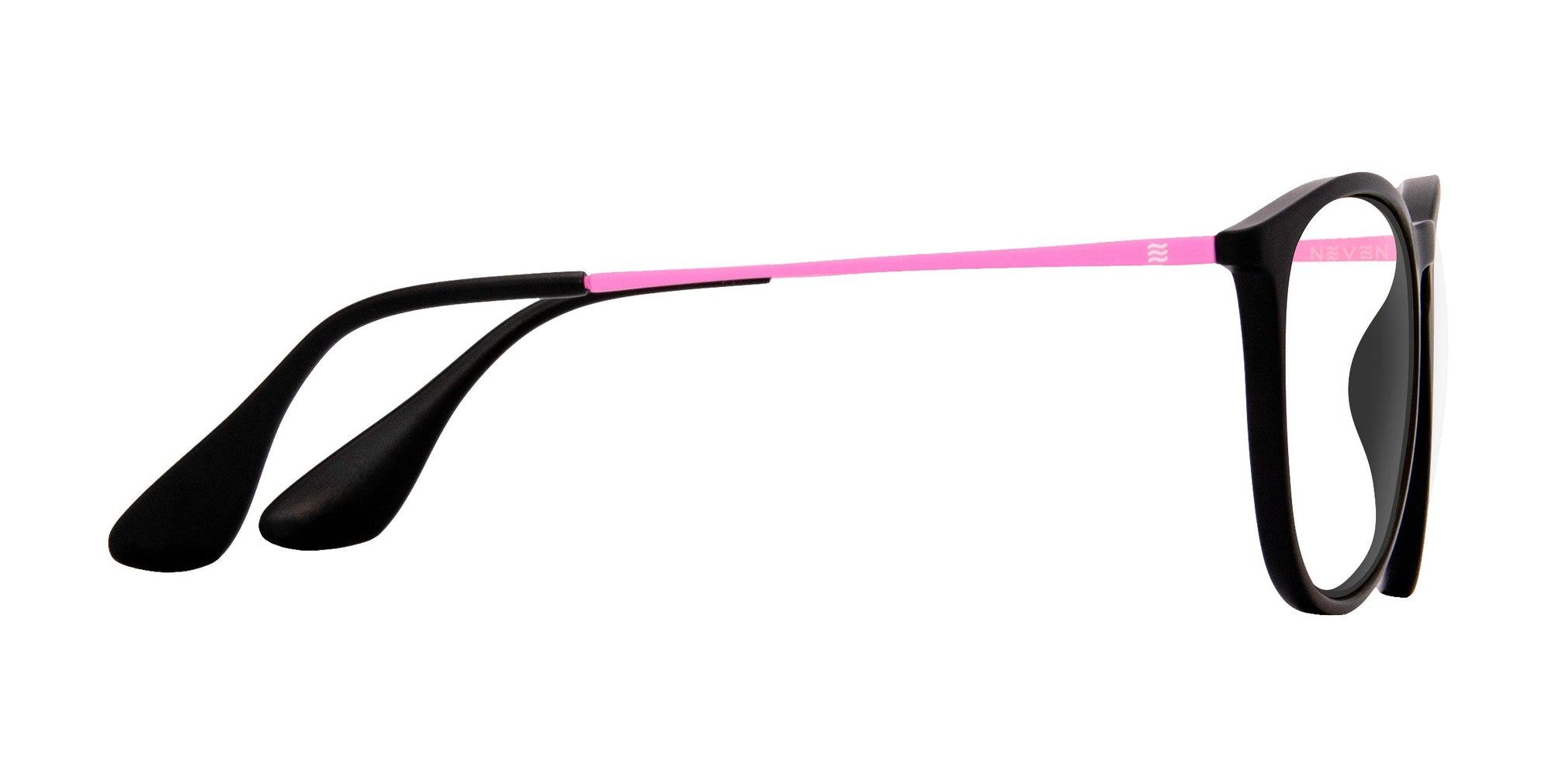 Quinn Black Round prescription glasses from Neven Eyewear.
