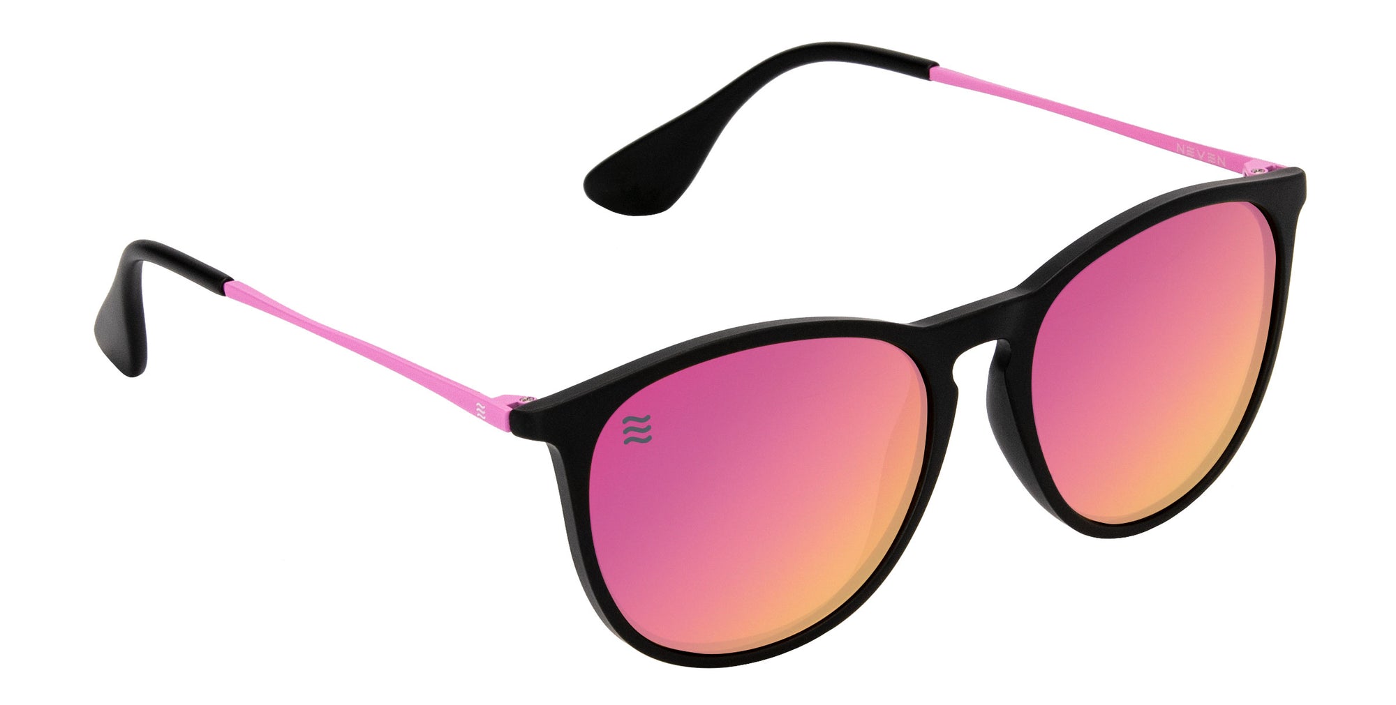 Quinn Black Oval polarized sunglasses from Neven Eyewear.