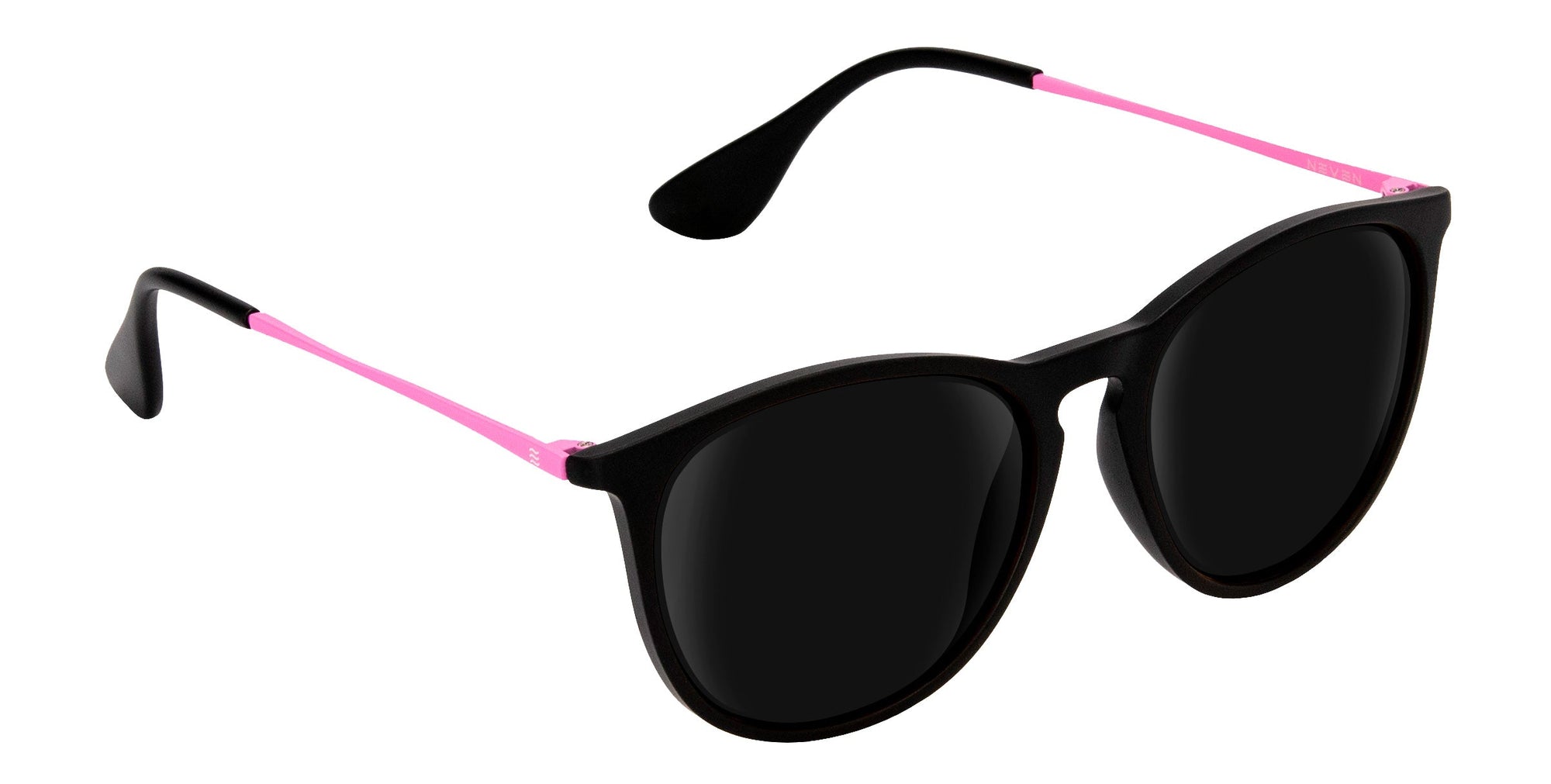 Quinn Black Round prescription glasses from Neven Eyewear.