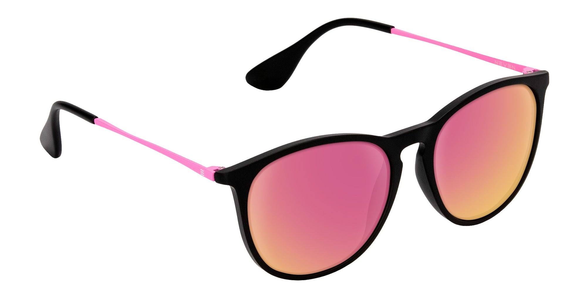 Quinn Black Round prescription glasses from Neven Eyewear.
