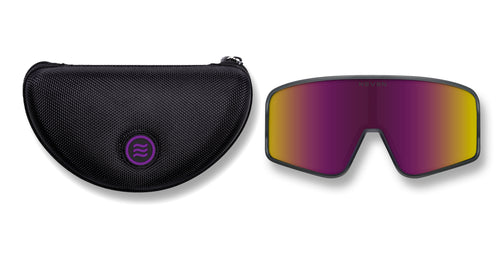 Mattingly Dark Wraparound polarized sunglasses from Neven Eyewear.