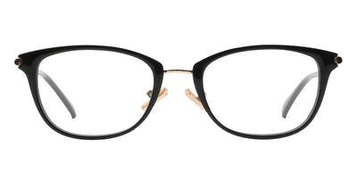 Frances eyeglasses with black frame and gold accents