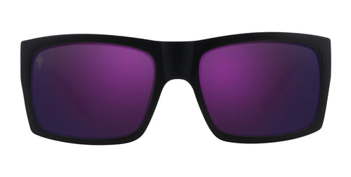 Purple Reign black rectangular polarized sunglasses from Neven Eyewear.